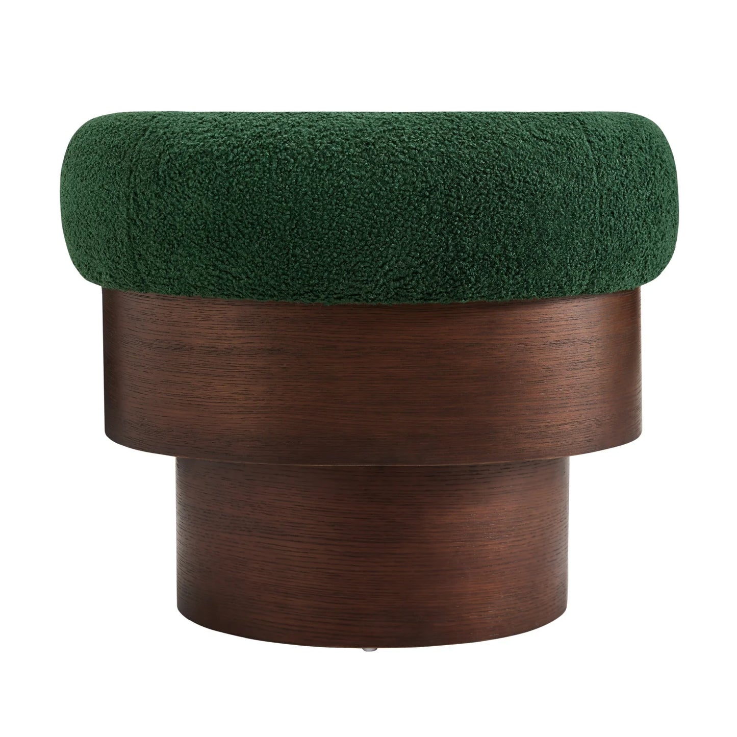 Luxury Green Curved Swivel Lounge Chair Modern Italian Style for Villa