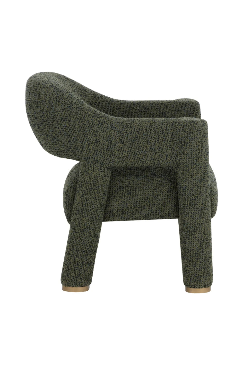 Luxury Green Fabric Lounge Chair Modern Italian Style for Villa