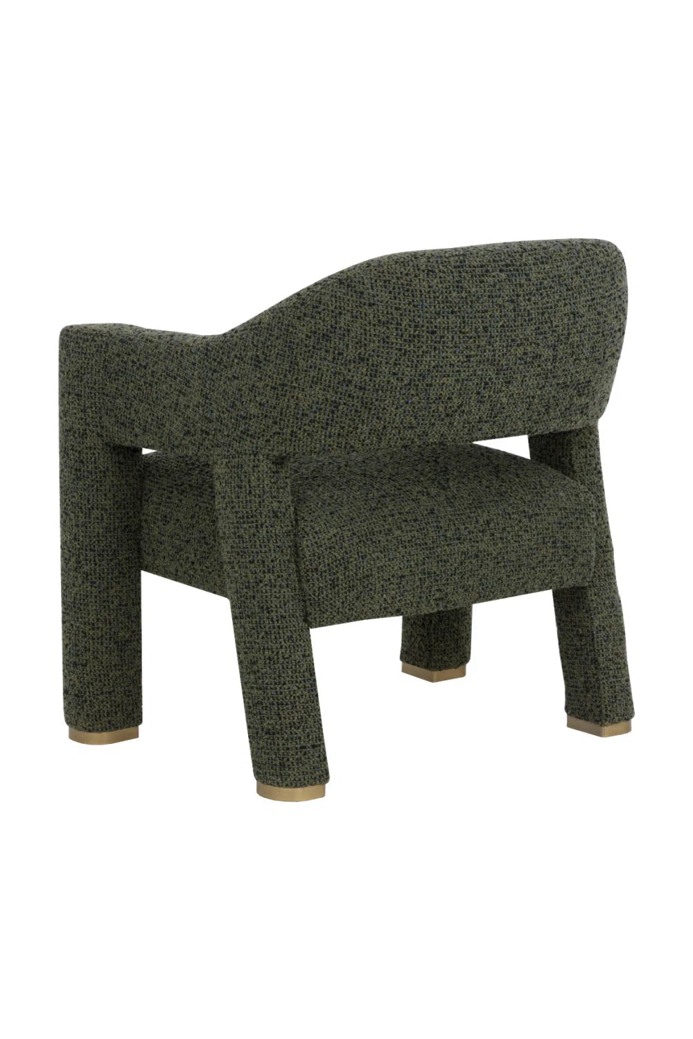 Luxury Green Fabric Lounge Chair Modern Italian Style for Villa
