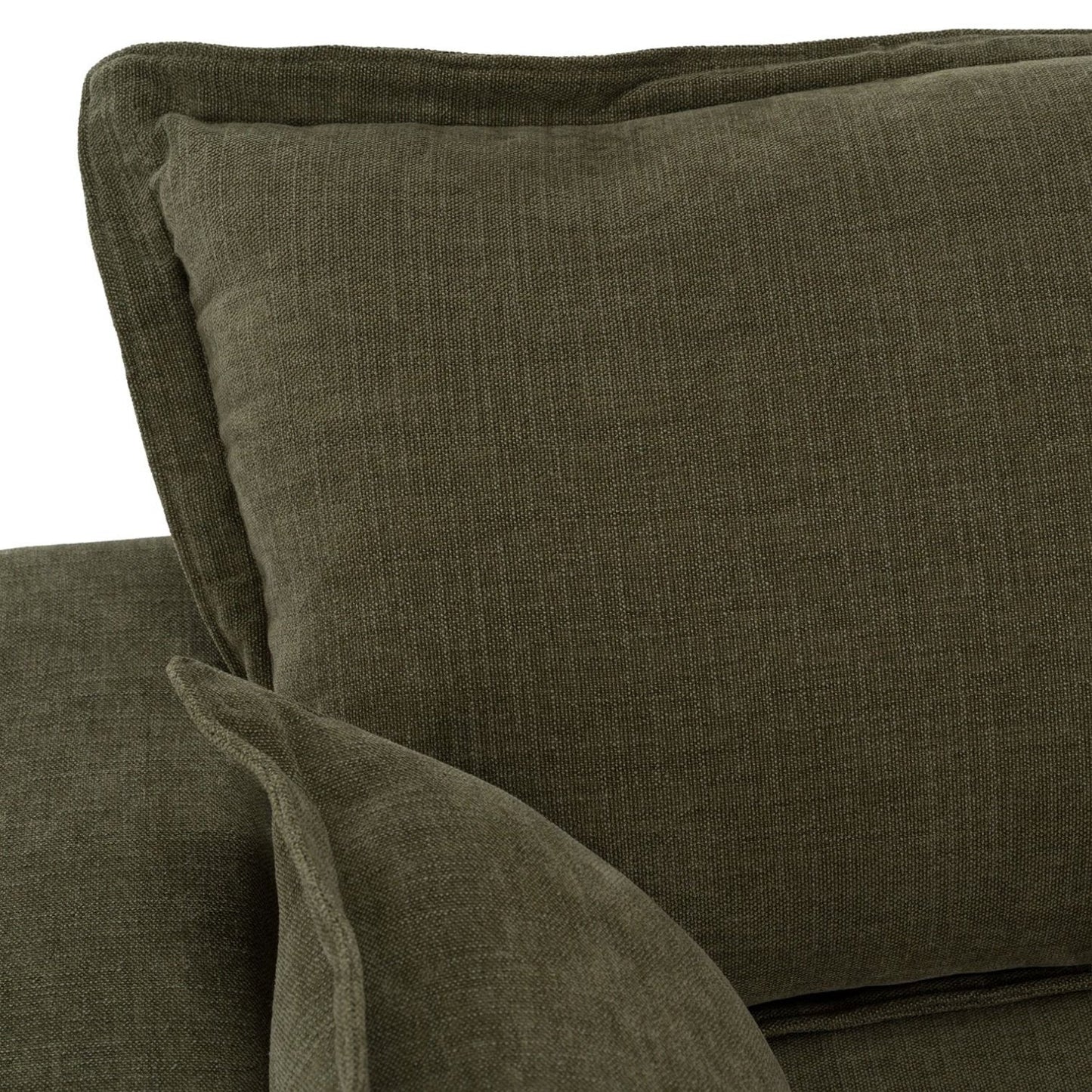 Luxury Green Fabric Loveseat Modern Italian Style for Villa