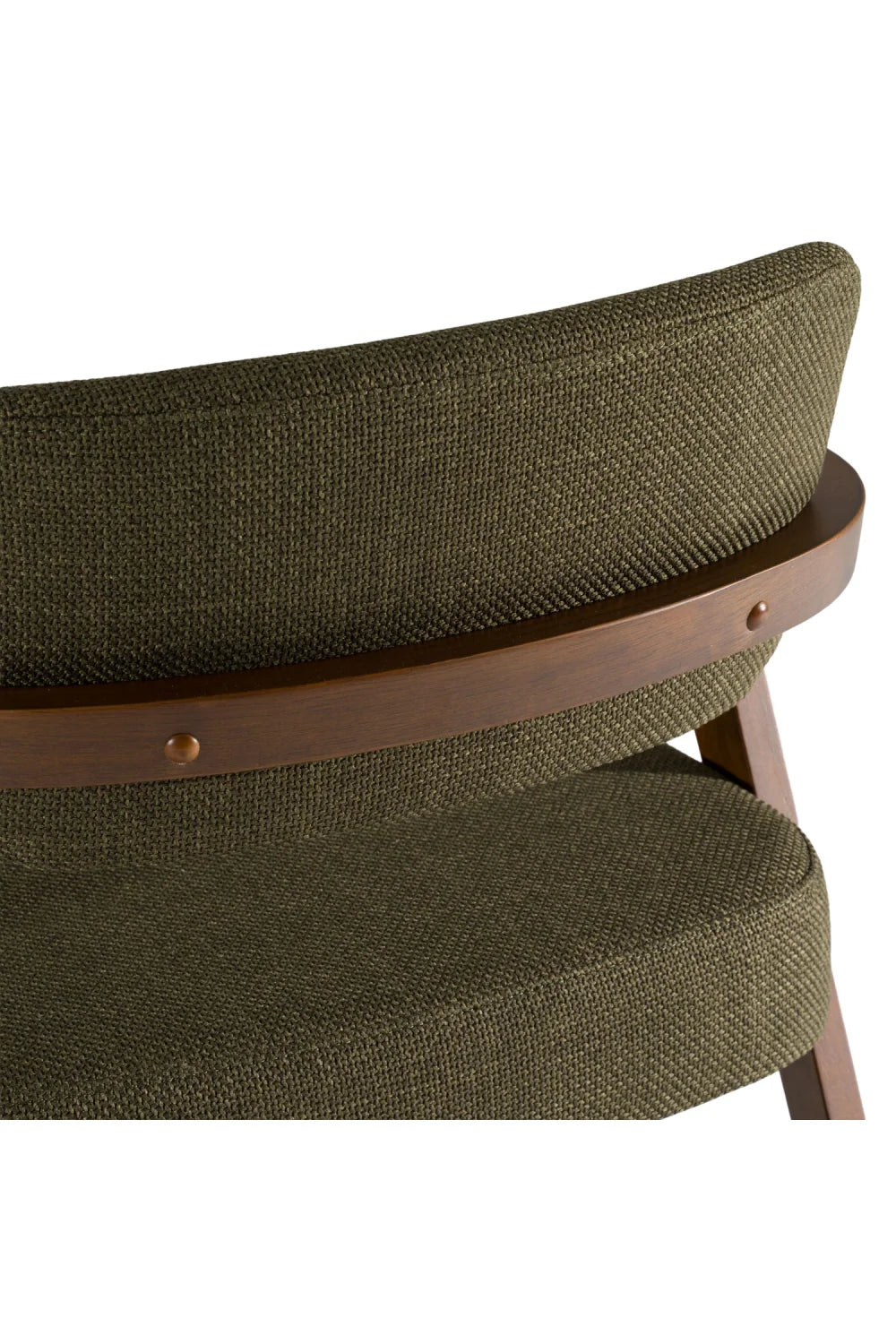 Luxury Green Fabric Modern Dining Chair European Style for Villa