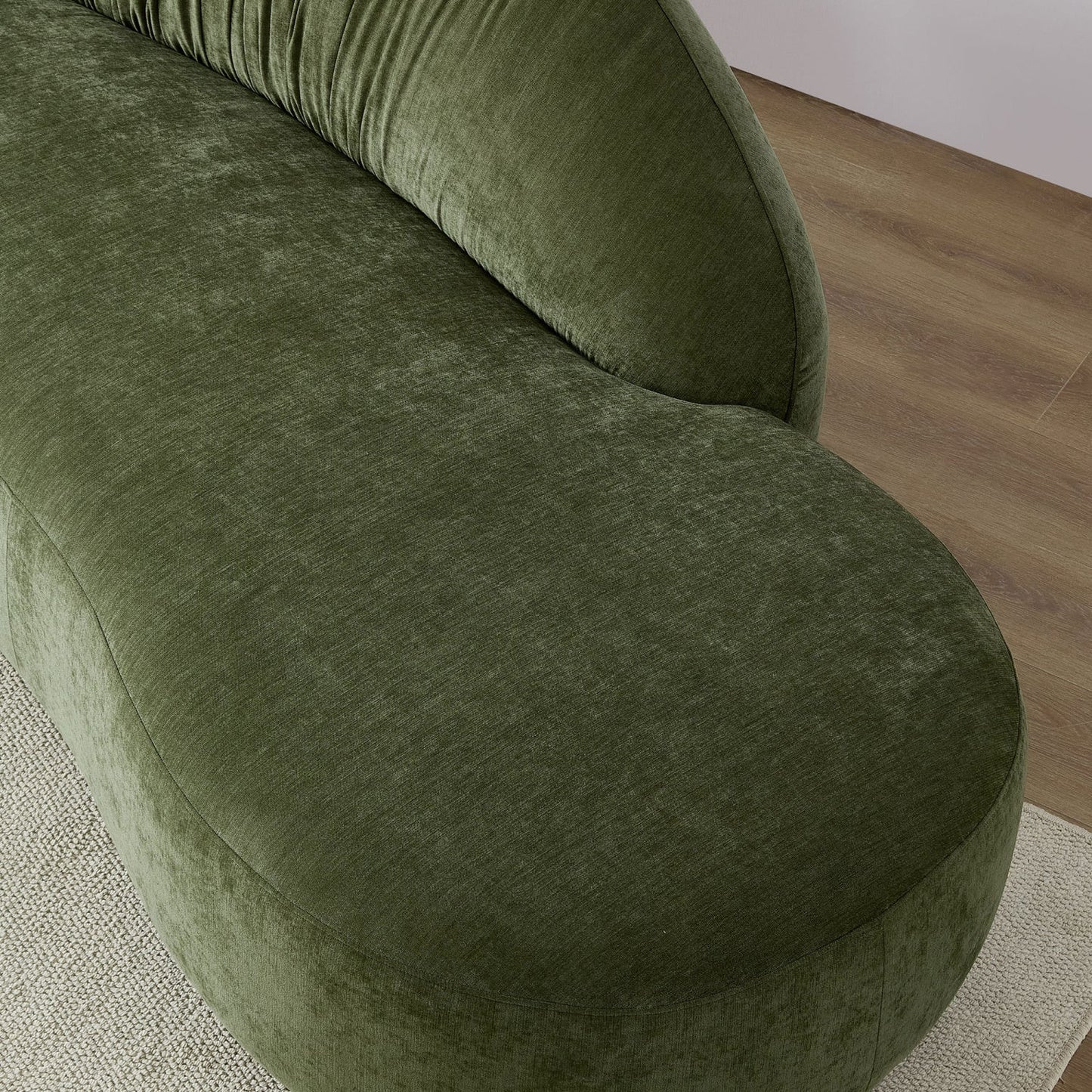 Luxury Green Fabric Modular Sofa Modern Italian Style for Villa