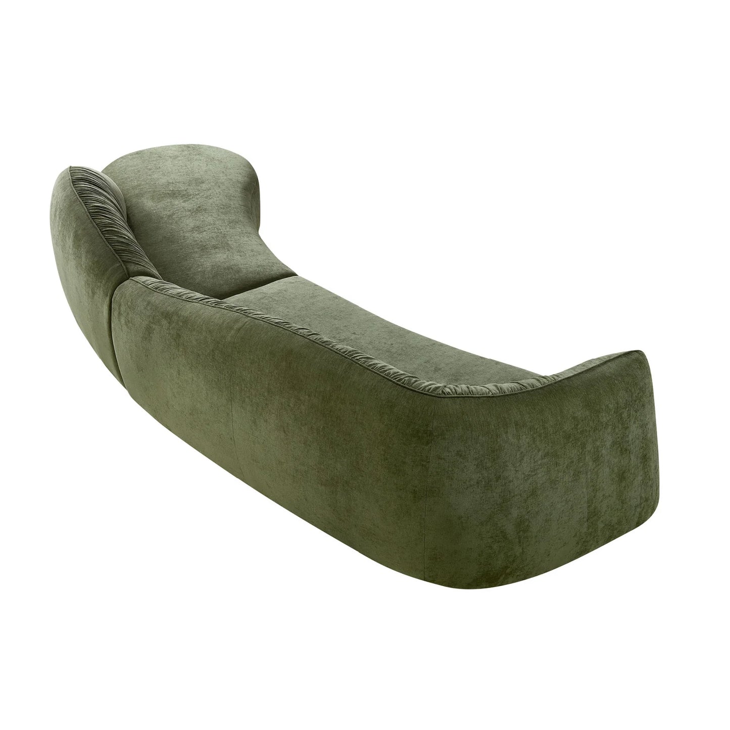 Luxury Green Fabric Modular Sofa Modern Italian Style for Villa