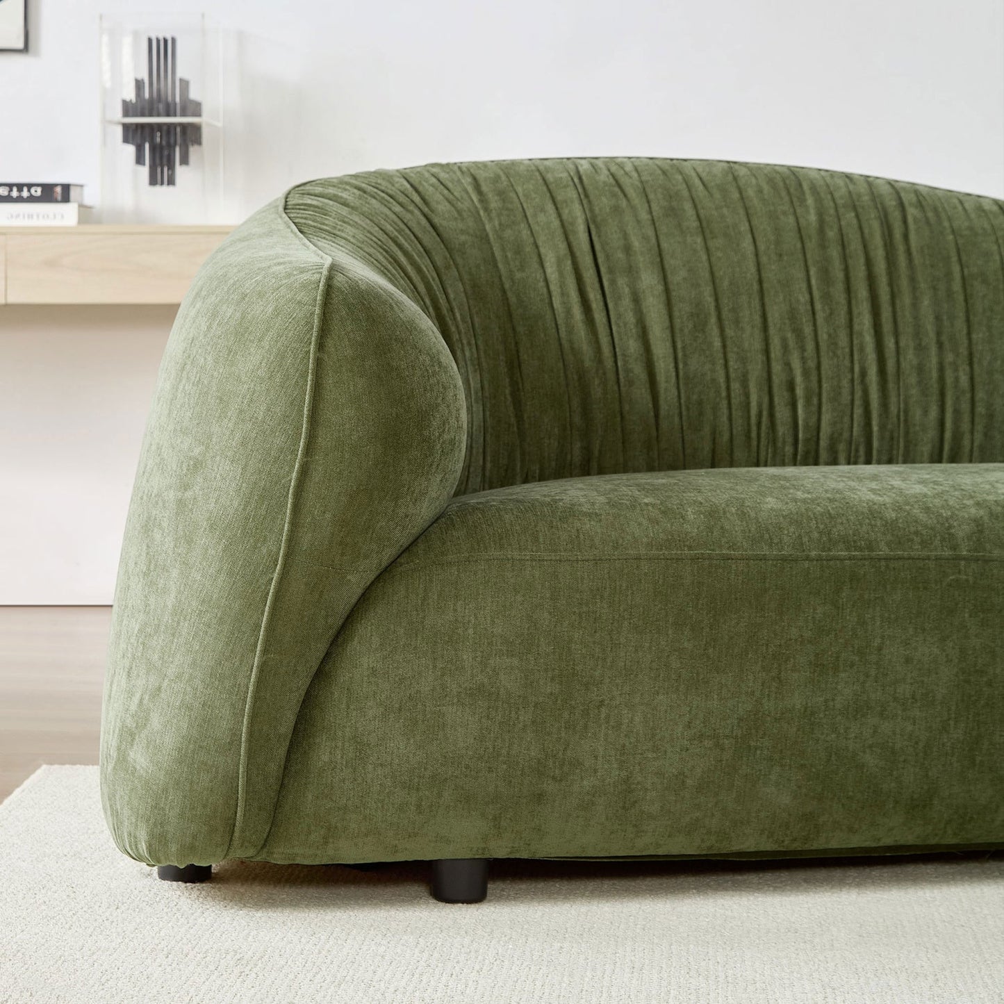 Luxury Green Fabric Modular Sofa Modern Italian Style for Villa