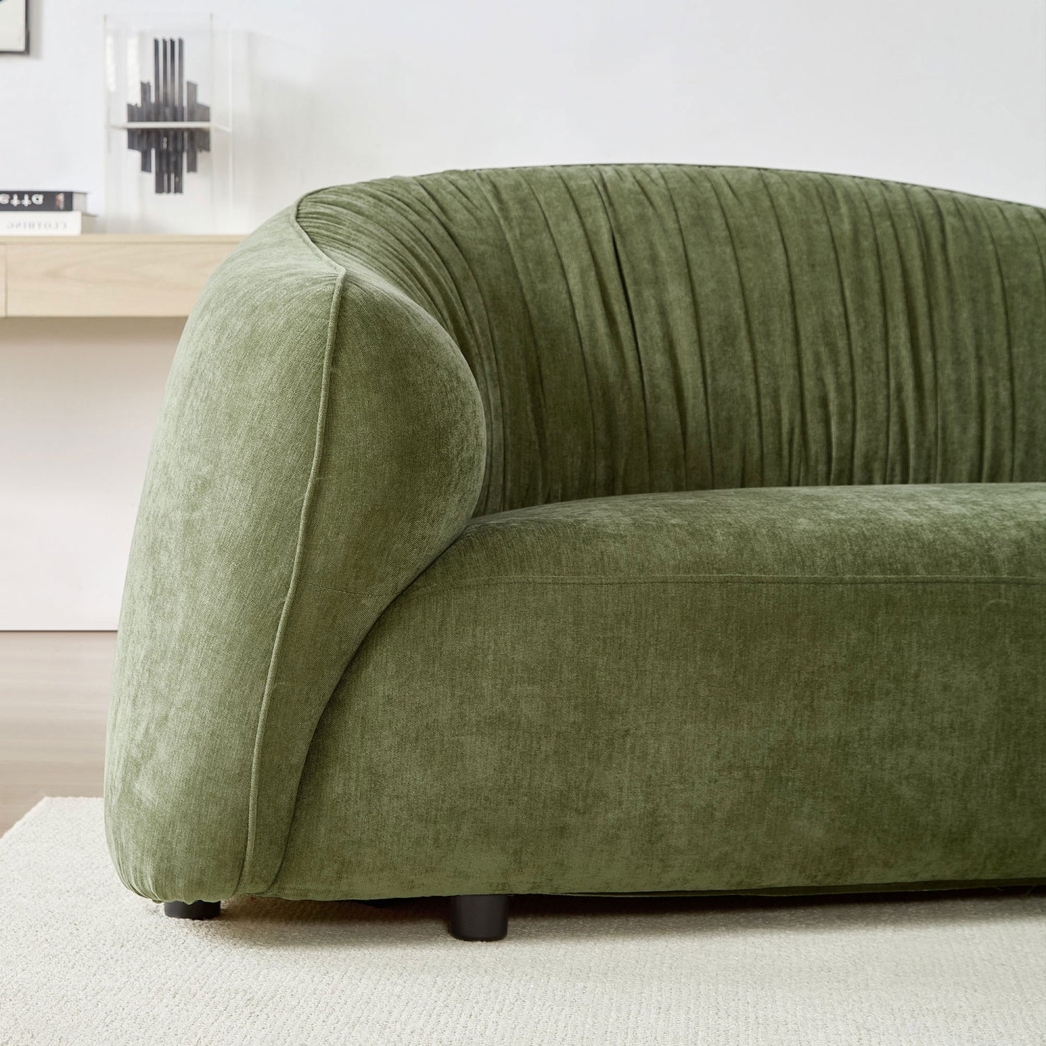 Luxury Green Fabric Modular Sofa Modern Italian Style for Villa