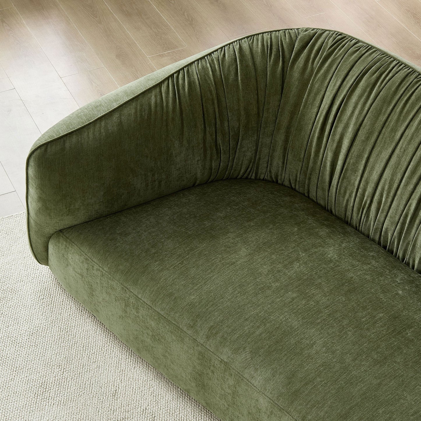 Luxury Green Fabric Modular Sofa Modern Italian Style for Villa