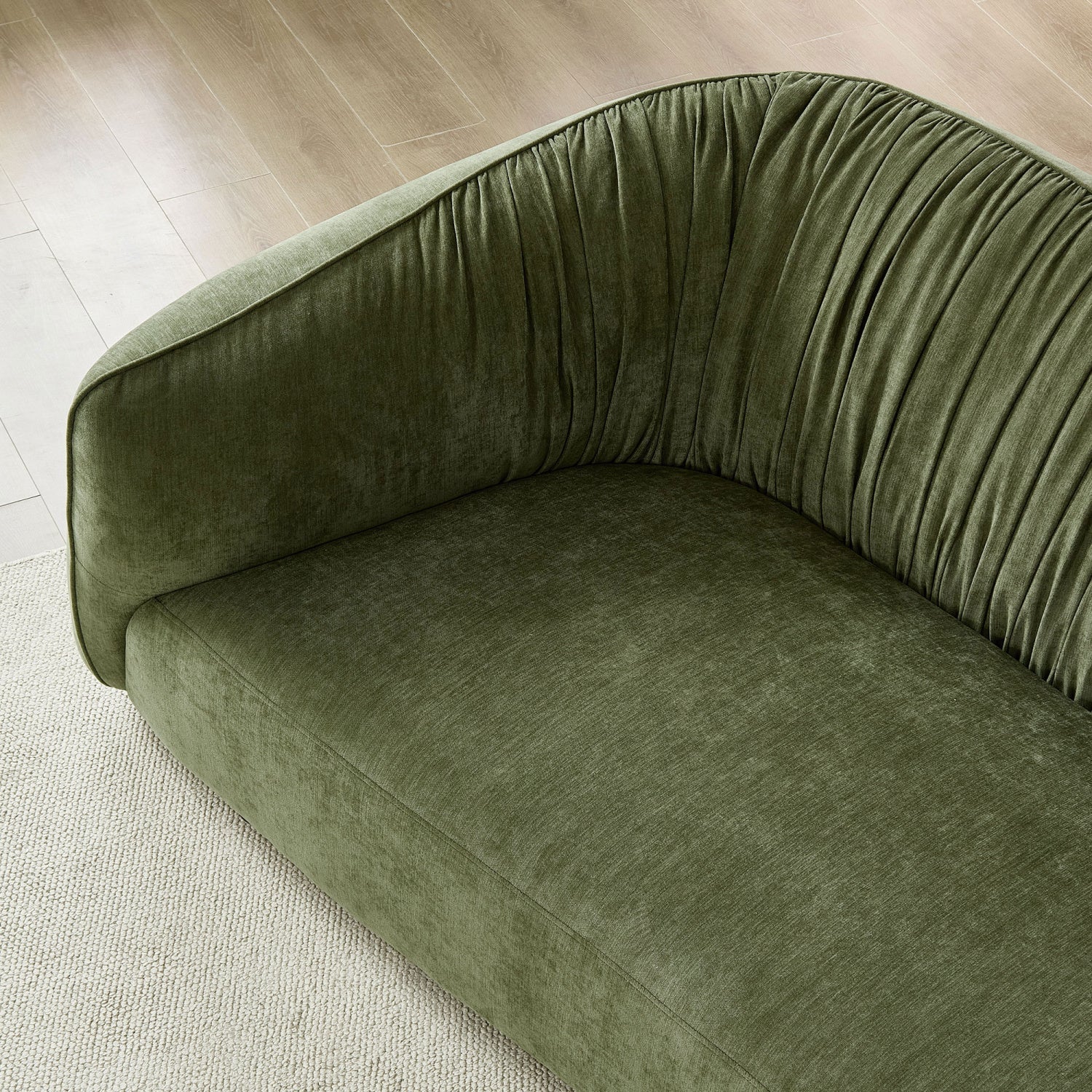 Luxury Green Fabric Modular Sofa Modern Italian Style for Villa