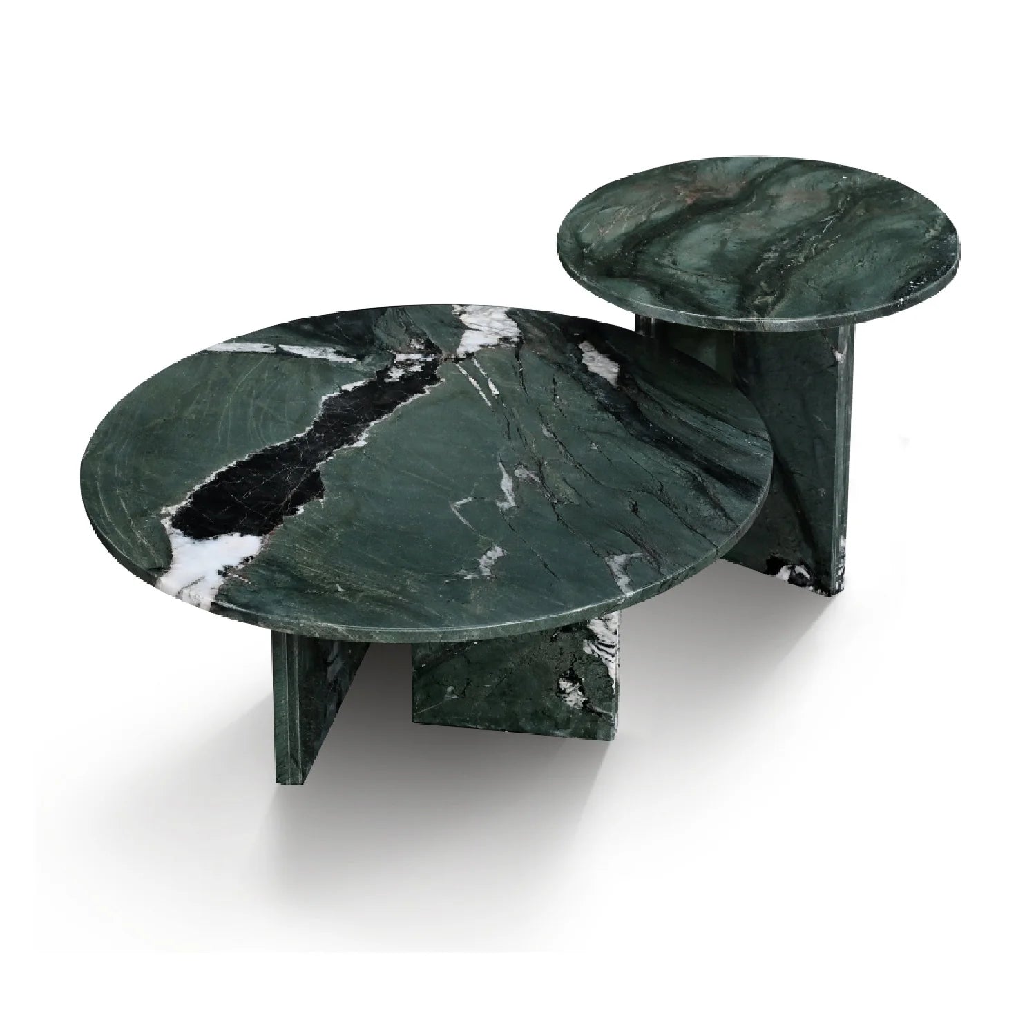 Luxury Green Marble Coffee Table Modern Italian Style for Villa