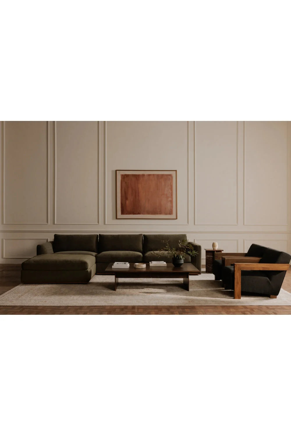 Luxury Green Modular Corner Chair Modern Italian Style for Villa