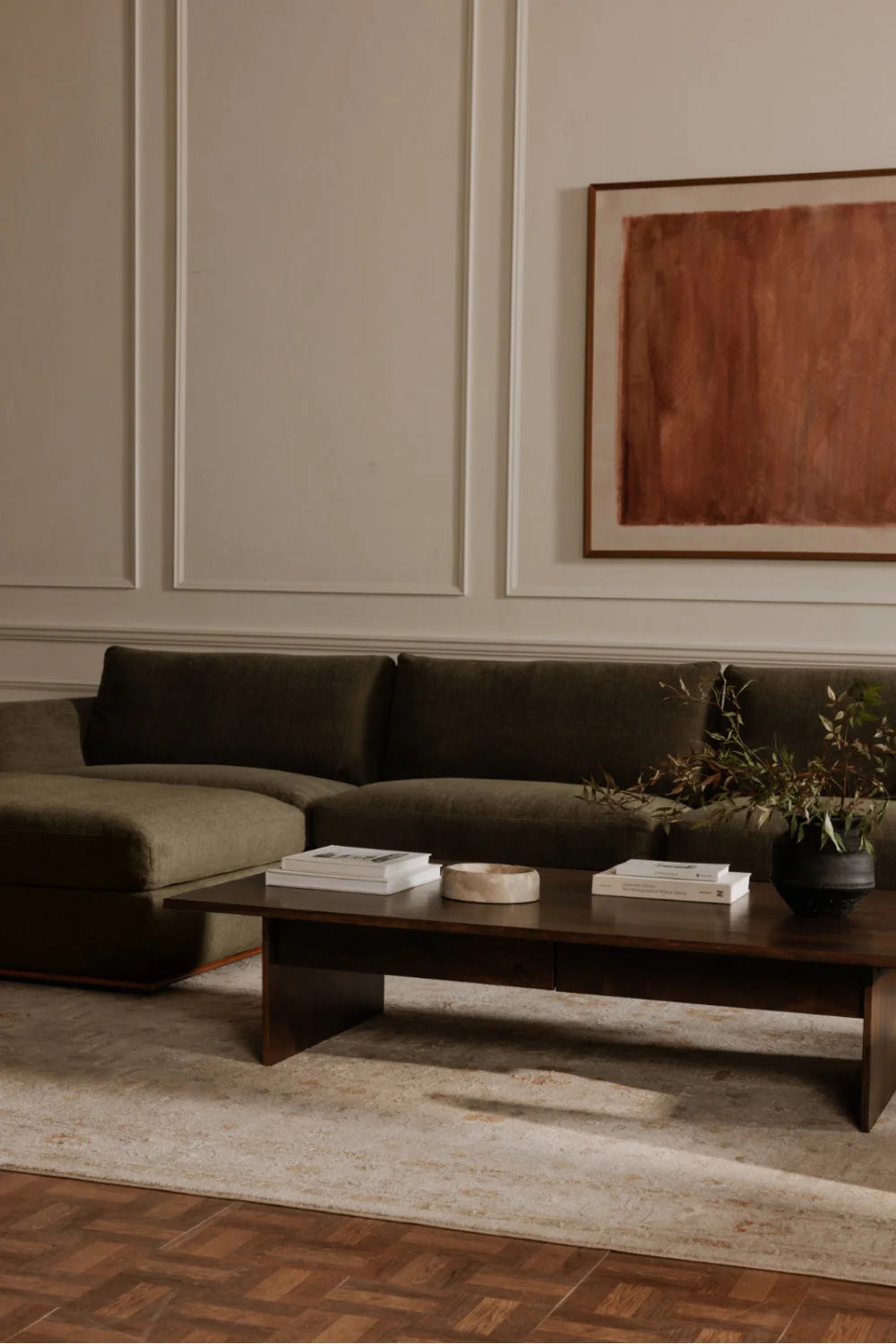 Luxury Green Modular Corner Chair Modern Italian Style for Villa