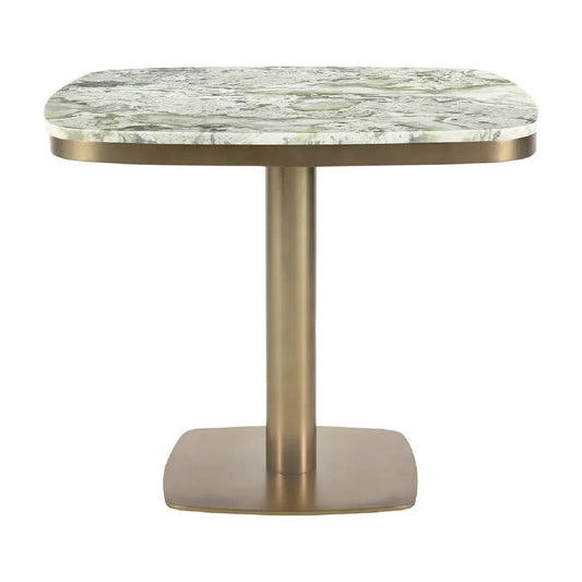 Luxury Green Onyx Marble Coffee Table Modern Italian Style for Villa