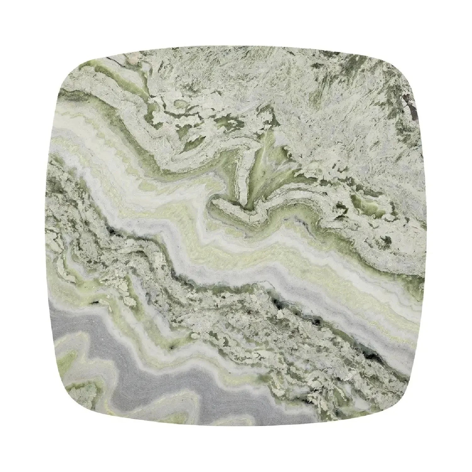 Luxury Green Onyx Marble Coffee Table Modern Italian Style for Villa