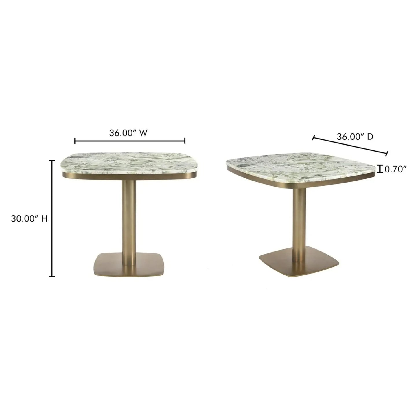 Luxury Green Onyx Marble Coffee Table Modern Italian Style for Villa