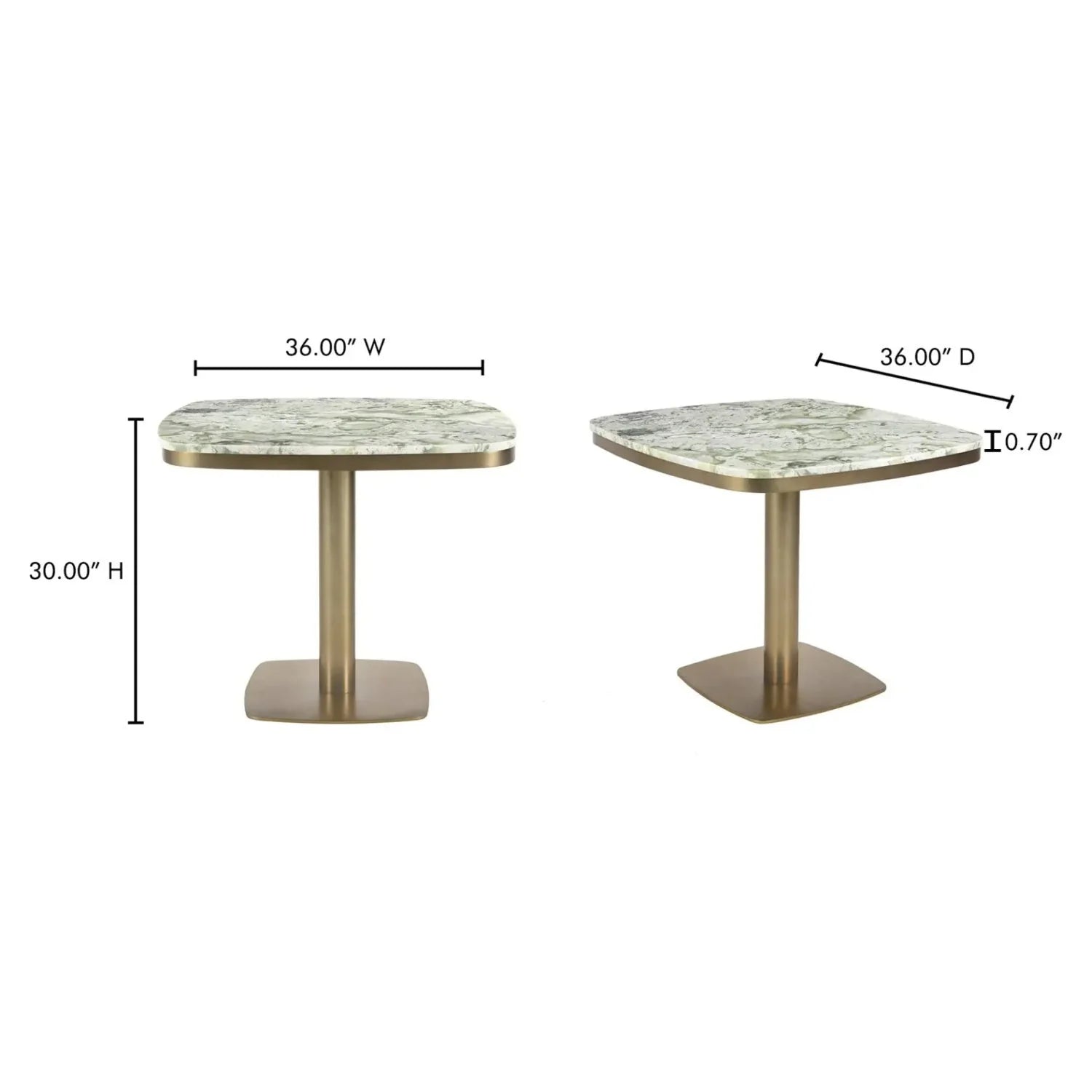 Luxury Green Onyx Marble Coffee Table Modern Italian Style for Villa