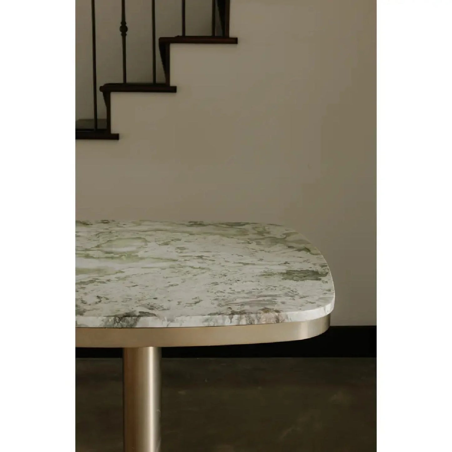 Luxury Green Onyx Marble Coffee Table Modern Italian Style for Villa