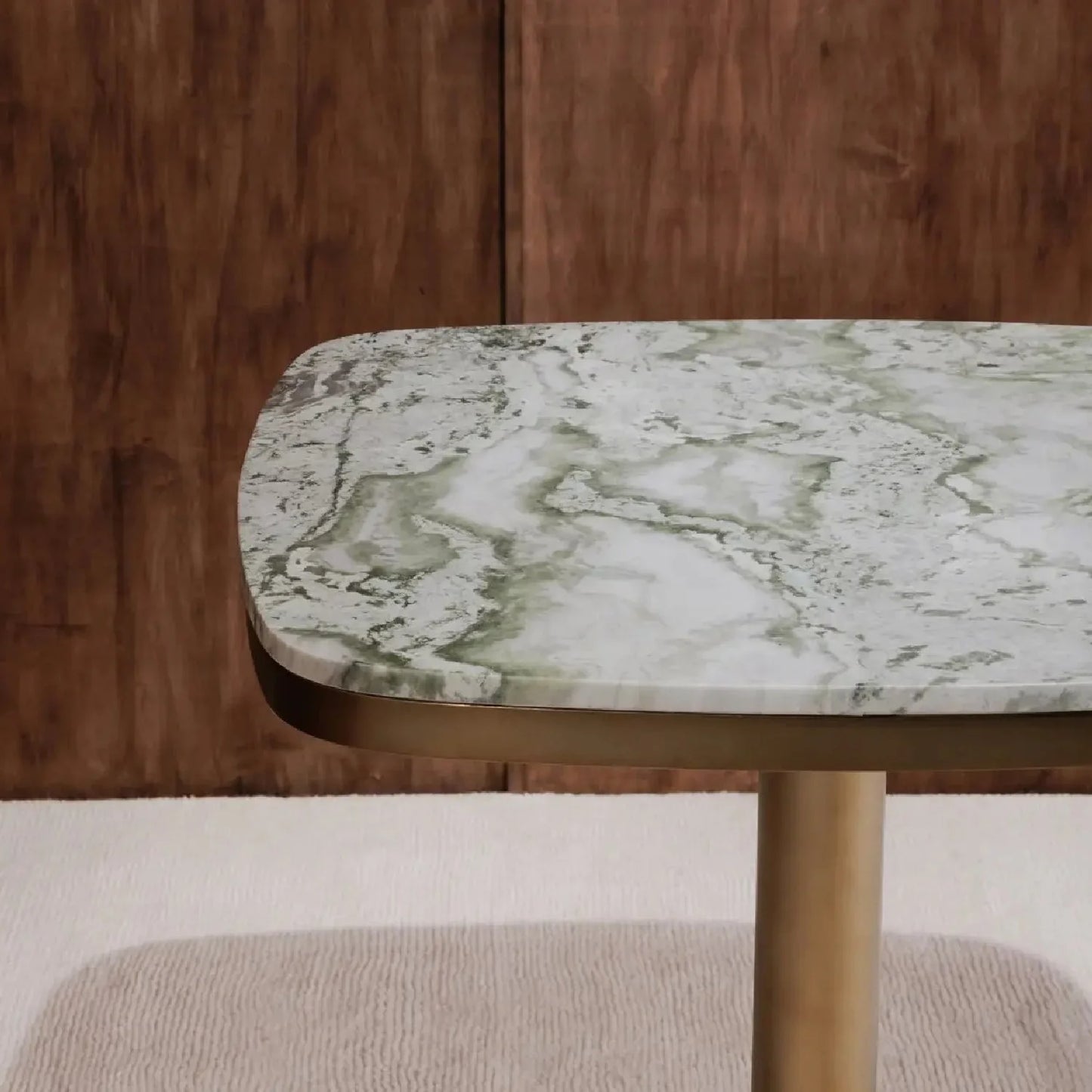 Luxury Green Onyx Marble Coffee Table Modern Italian Style for Villa