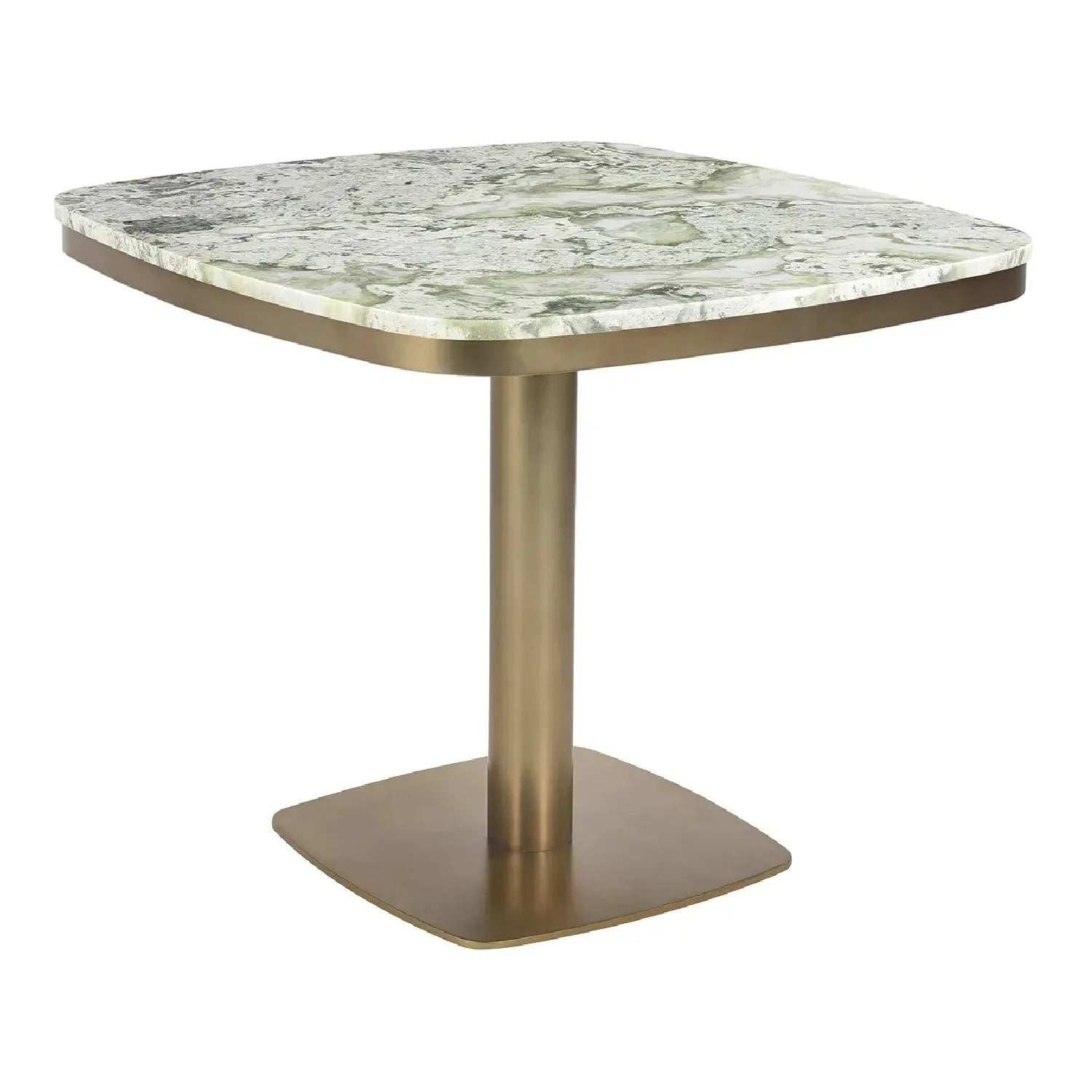 Luxury Green Onyx Marble Coffee Table Modern Italian Style for Villa