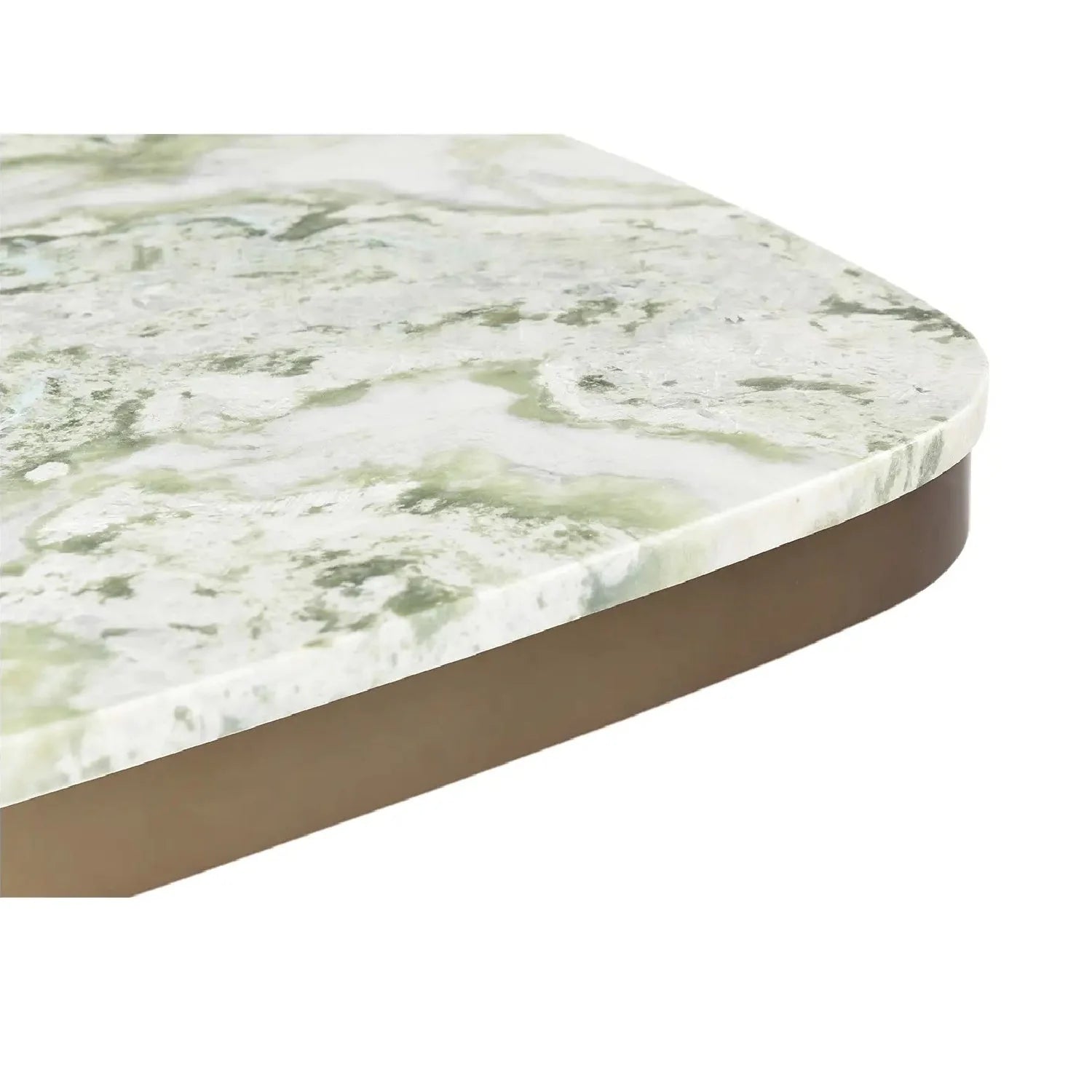 Luxury Green Onyx Marble Coffee Table Modern Italian Style for Villa