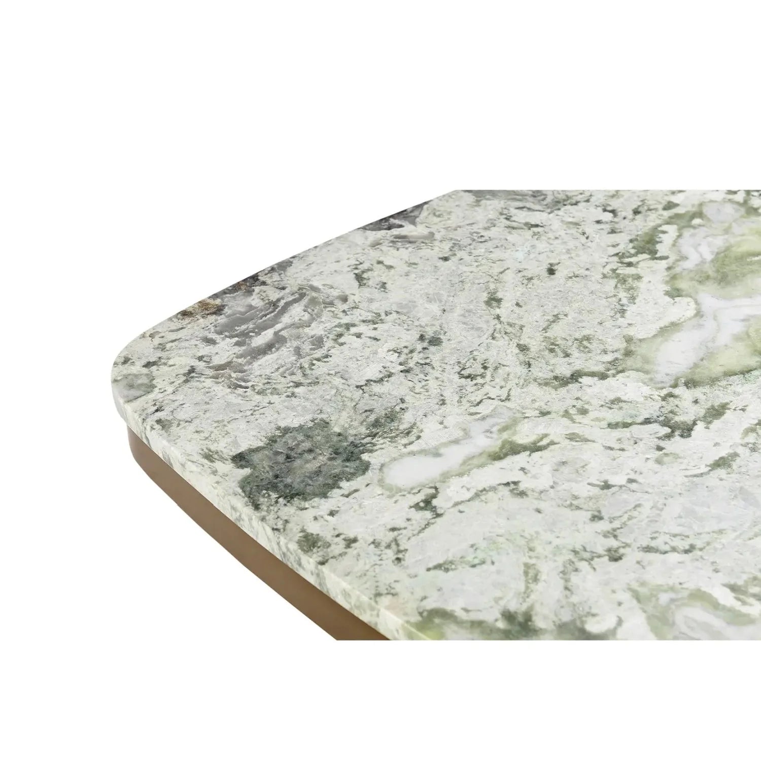 Luxury Green Onyx Marble Coffee Table Modern Italian Style for Villa