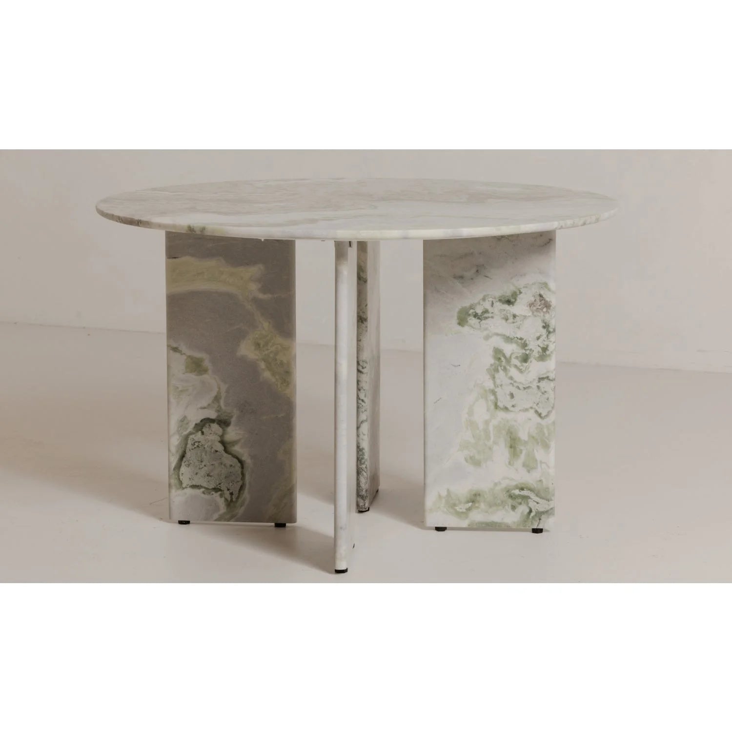 Luxury Green Onyx Marble Dining Table Modern Italian Style for Villa