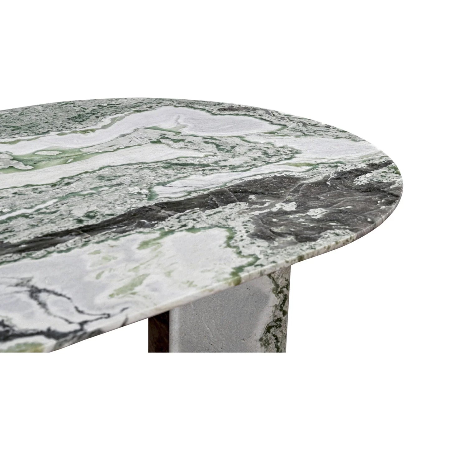 Luxury Green Onyx Marble Dining Table Modern Italian Style for Villa
