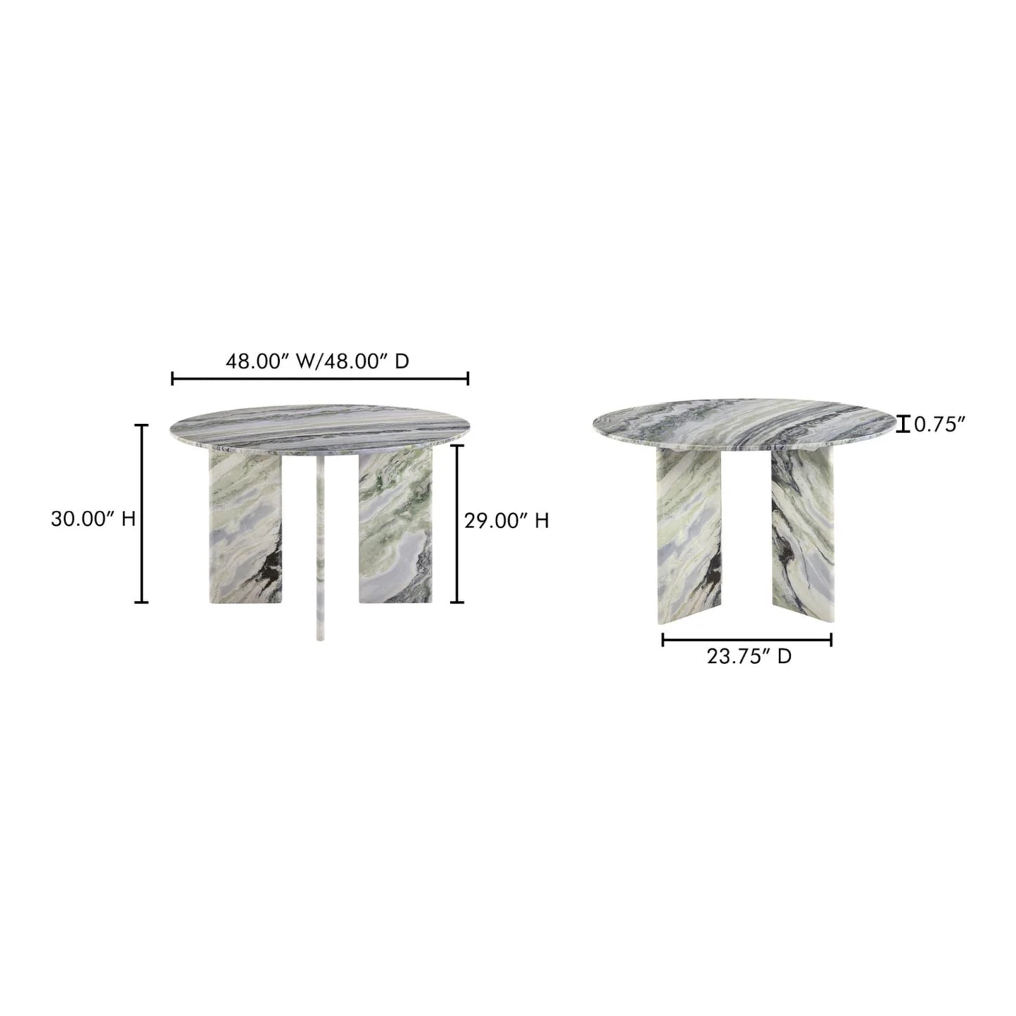 Luxury Green Onyx Marble Dining Table Modern Italian Style for Villa