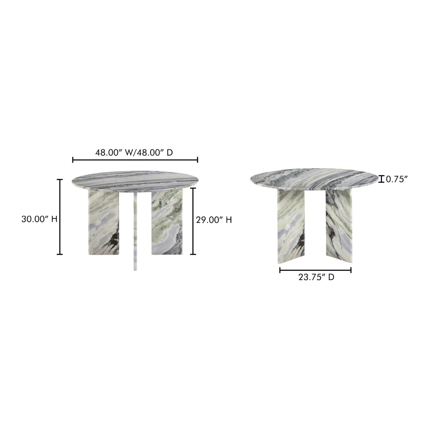 Luxury Green Onyx Marble Dining Table Modern Italian Style for Villa