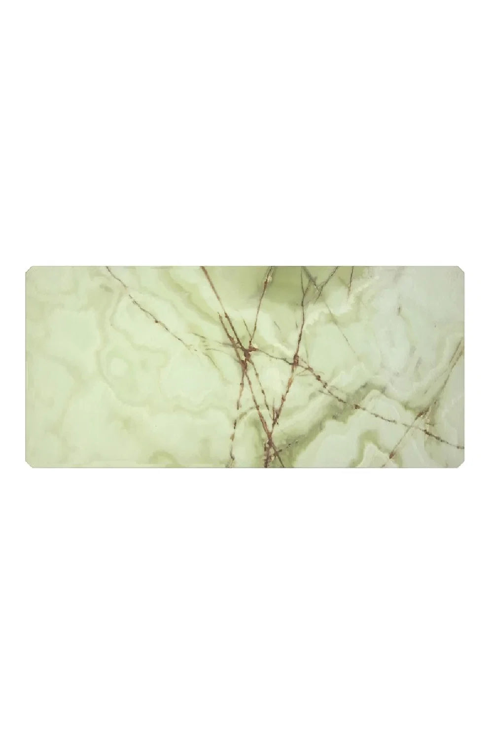 Luxury Green Onyx Rectangular Dining Table Modern Italian Style for Villa