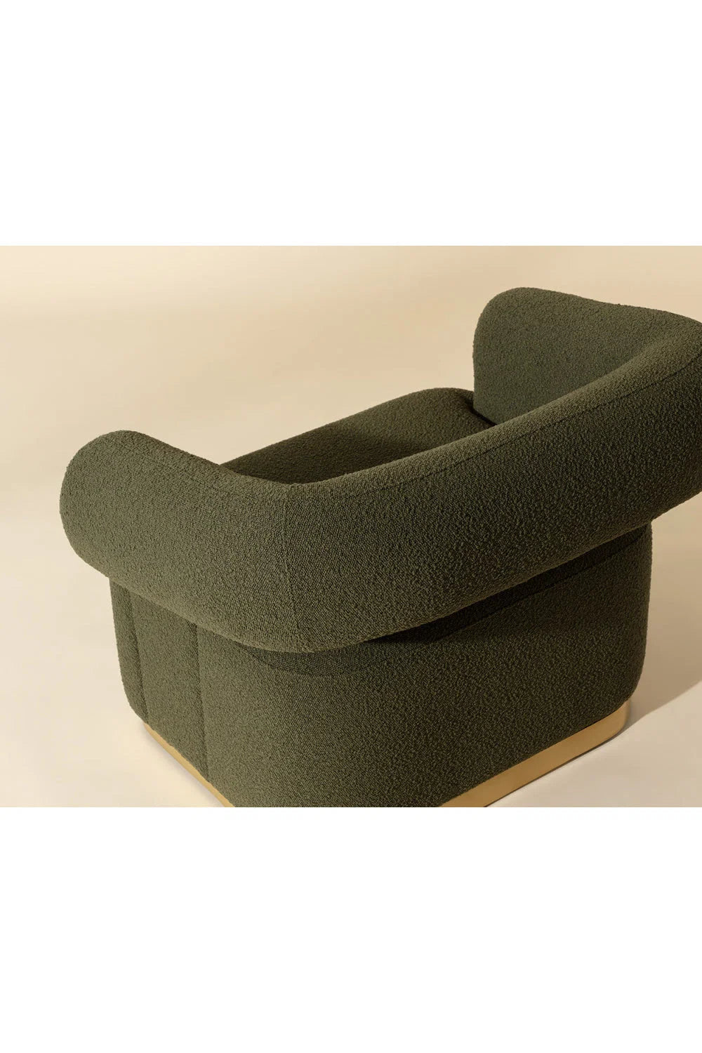 Luxury Green Swivel Lounge Chair European Style for Villa
