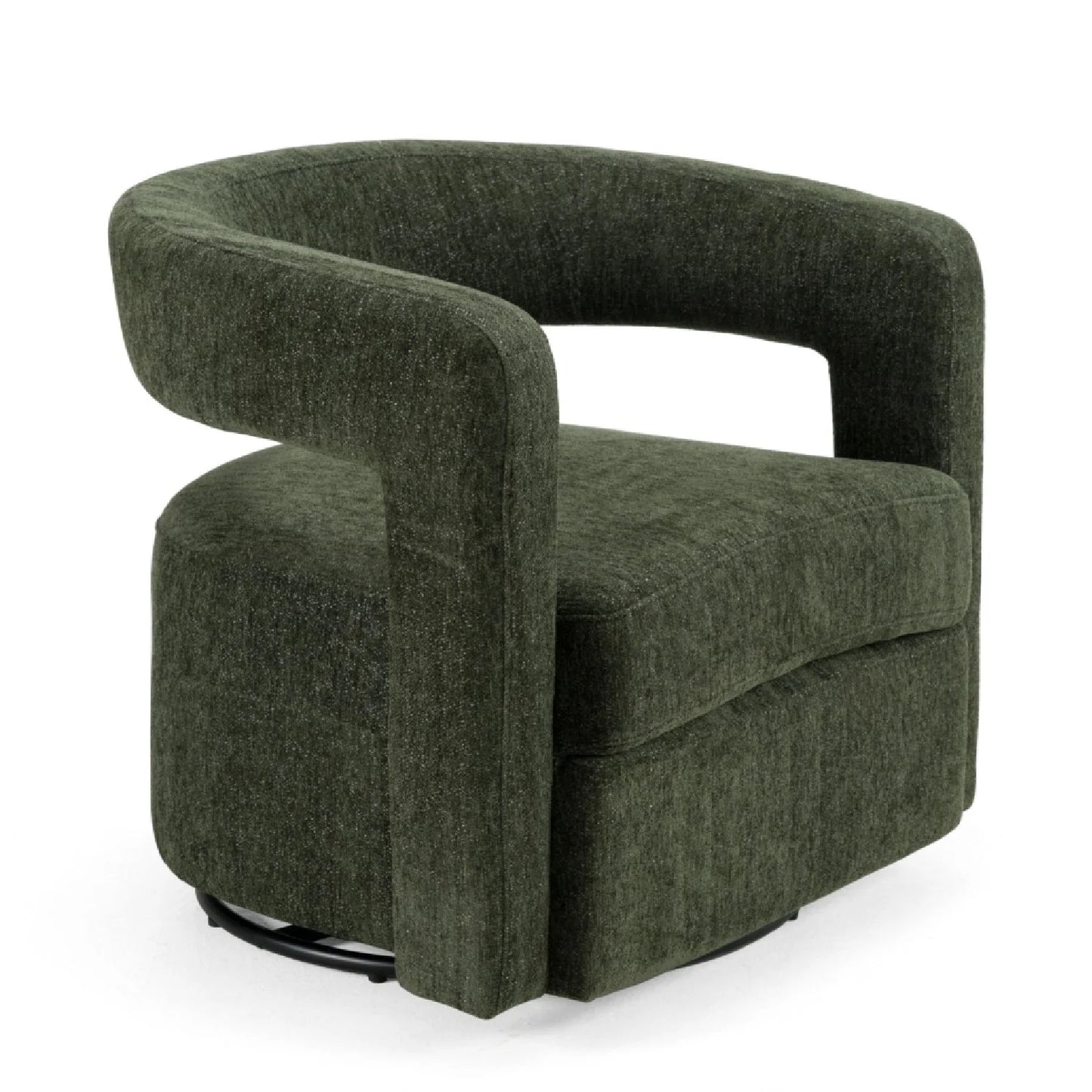 Luxury Green Swivel Lounge Chair European Style for Villa