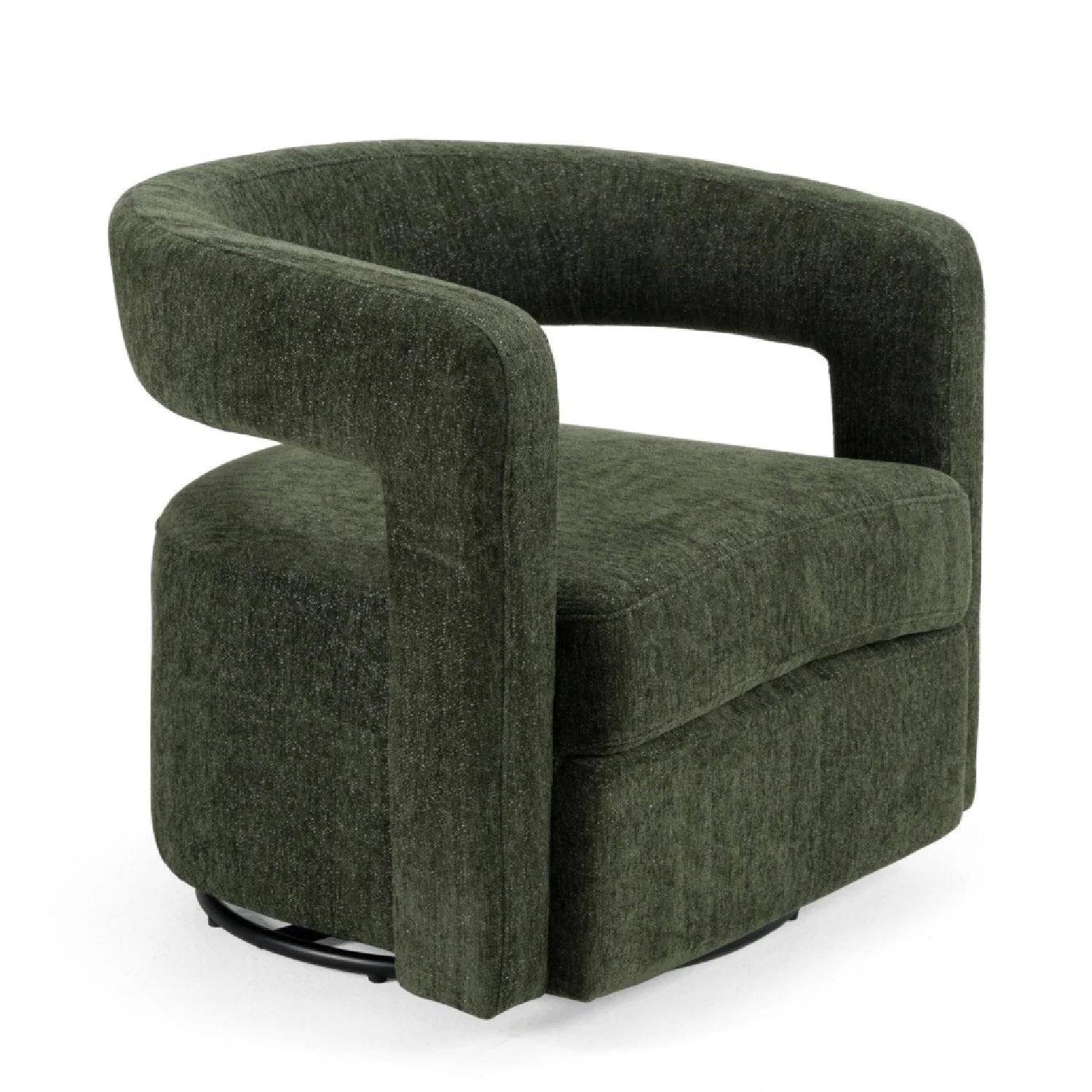 Luxury Green Swivel Lounge Chair European Style for Villa