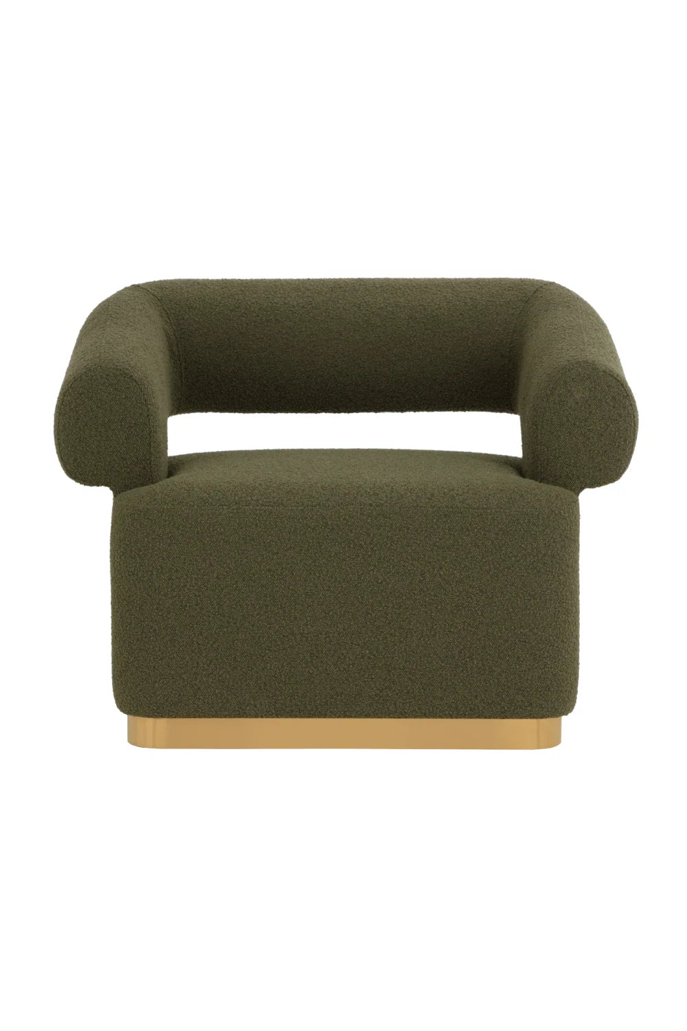 Luxury Green Swivel Lounge Chair European Style for Villa