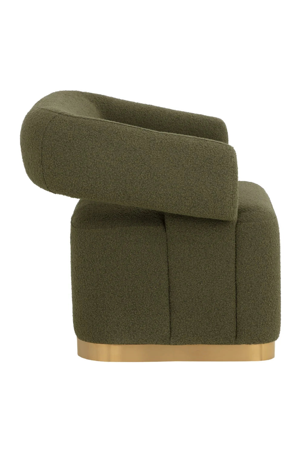 Luxury Green Swivel Lounge Chair European Style for Villa