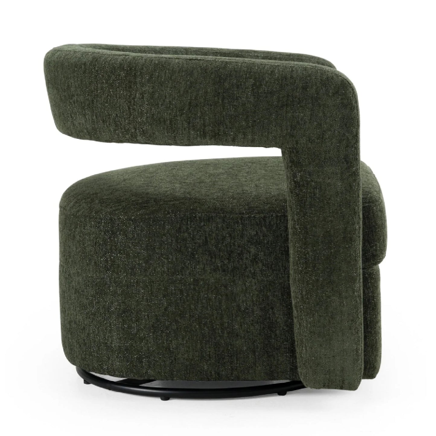 Luxury Green Swivel Lounge Chair European Style for Villa