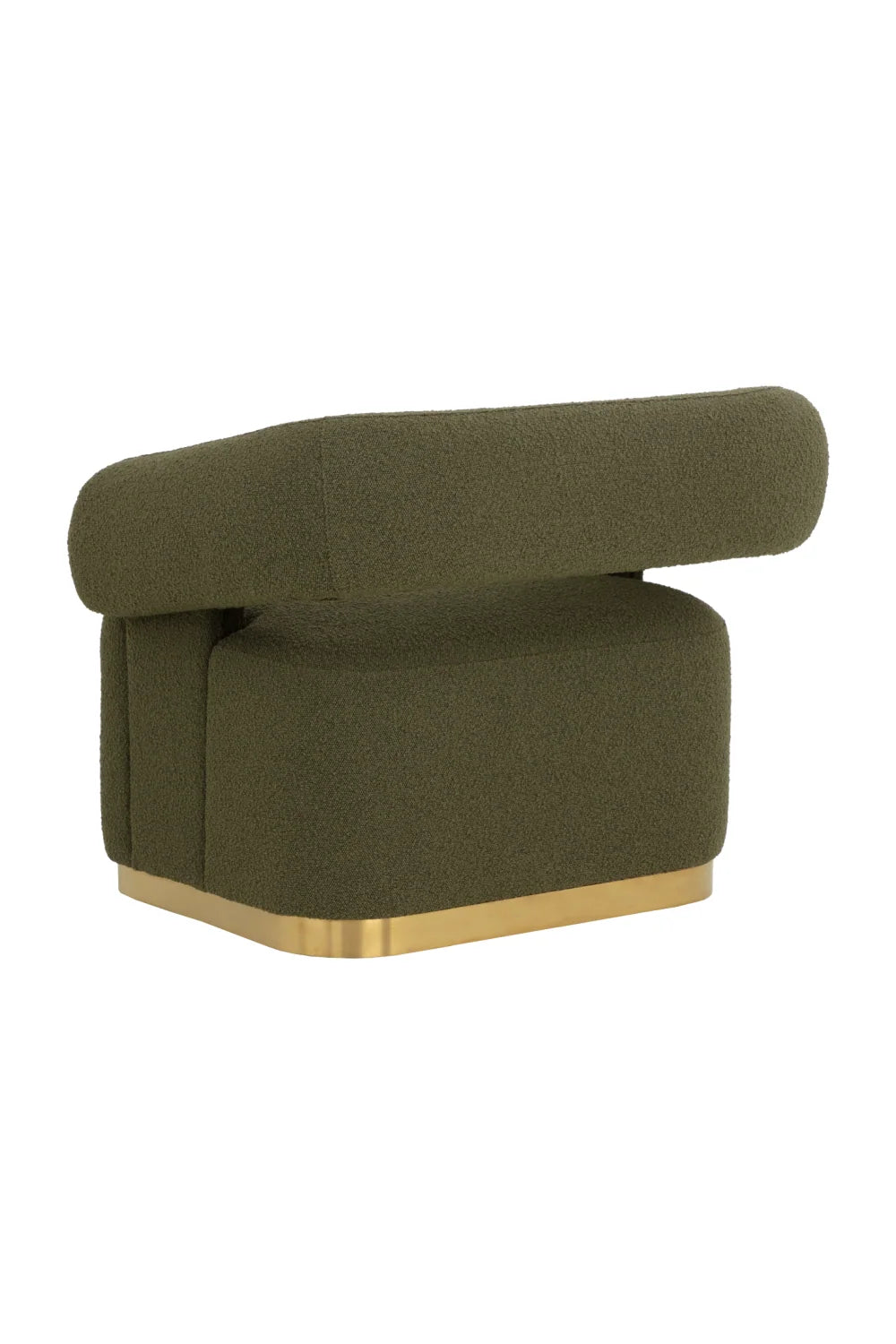 Luxury Green Swivel Lounge Chair European Style for Villa