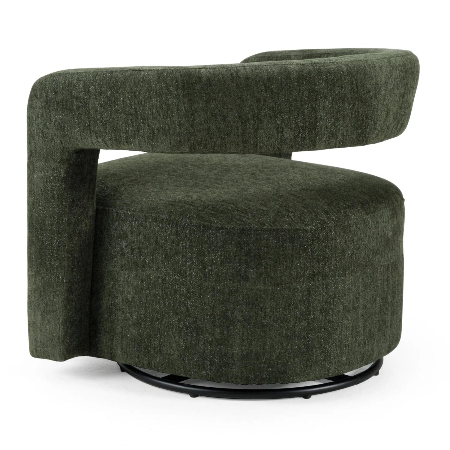 Luxury Green Swivel Lounge Chair European Style for Villa
