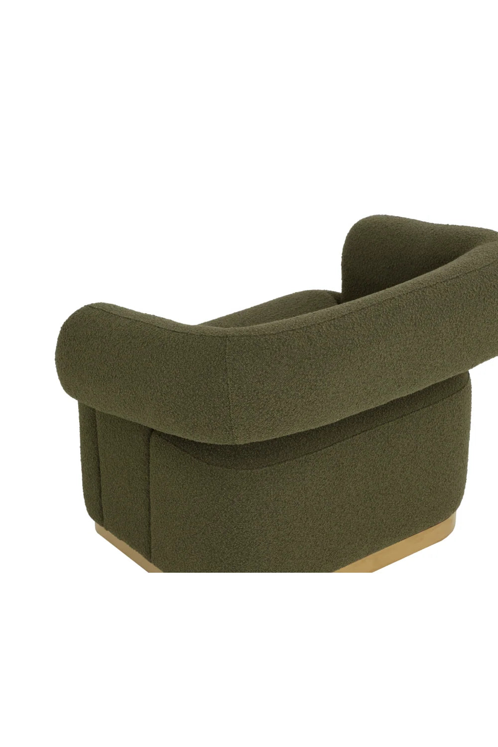 Luxury Green Swivel Lounge Chair European Style for Villa