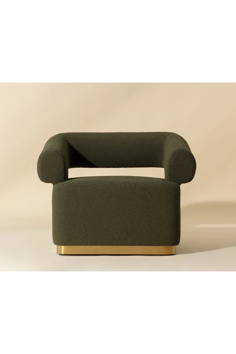Luxury Green Swivel Lounge Chair European Style for Villa