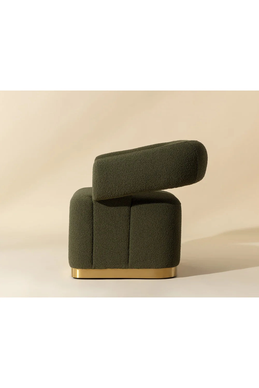 Luxury Green Swivel Lounge Chair European Style for Villa