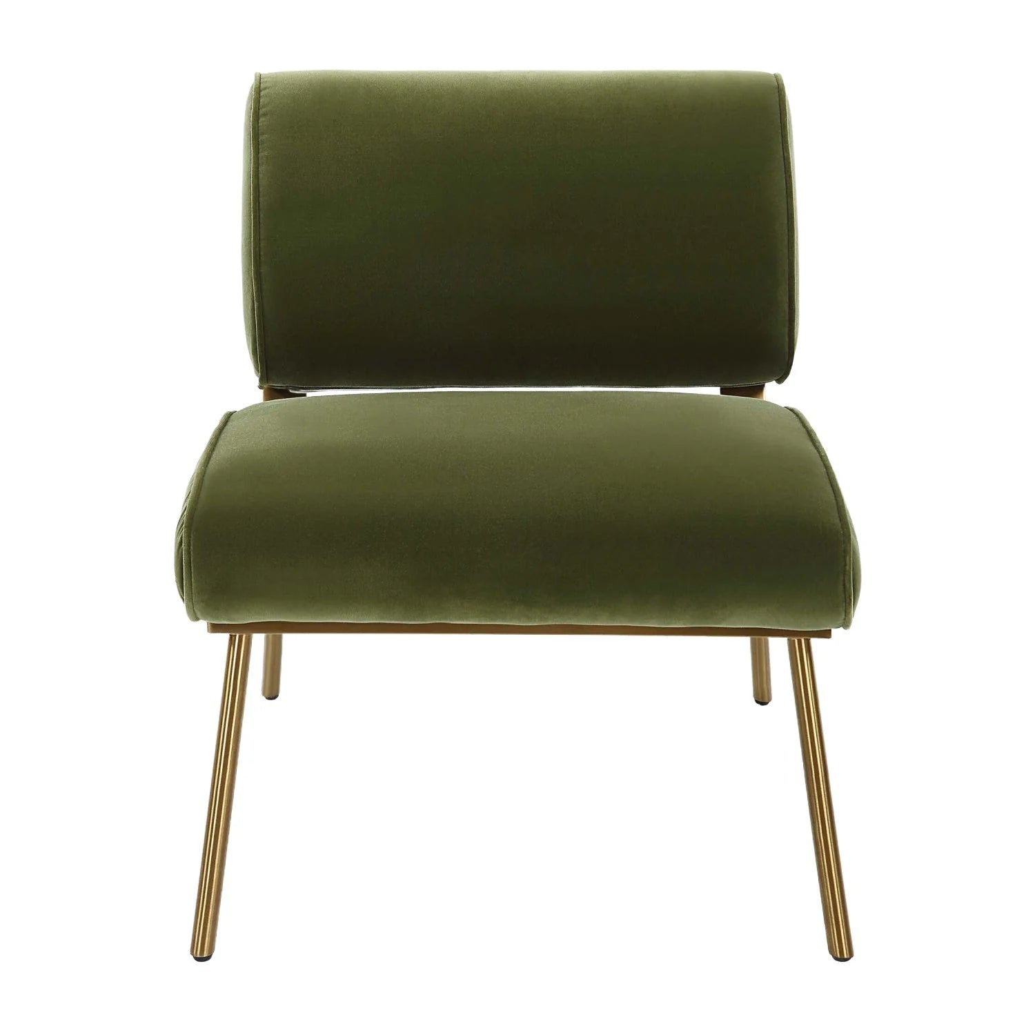 Luxury Green Velvet Accent Chair European Style for Villa