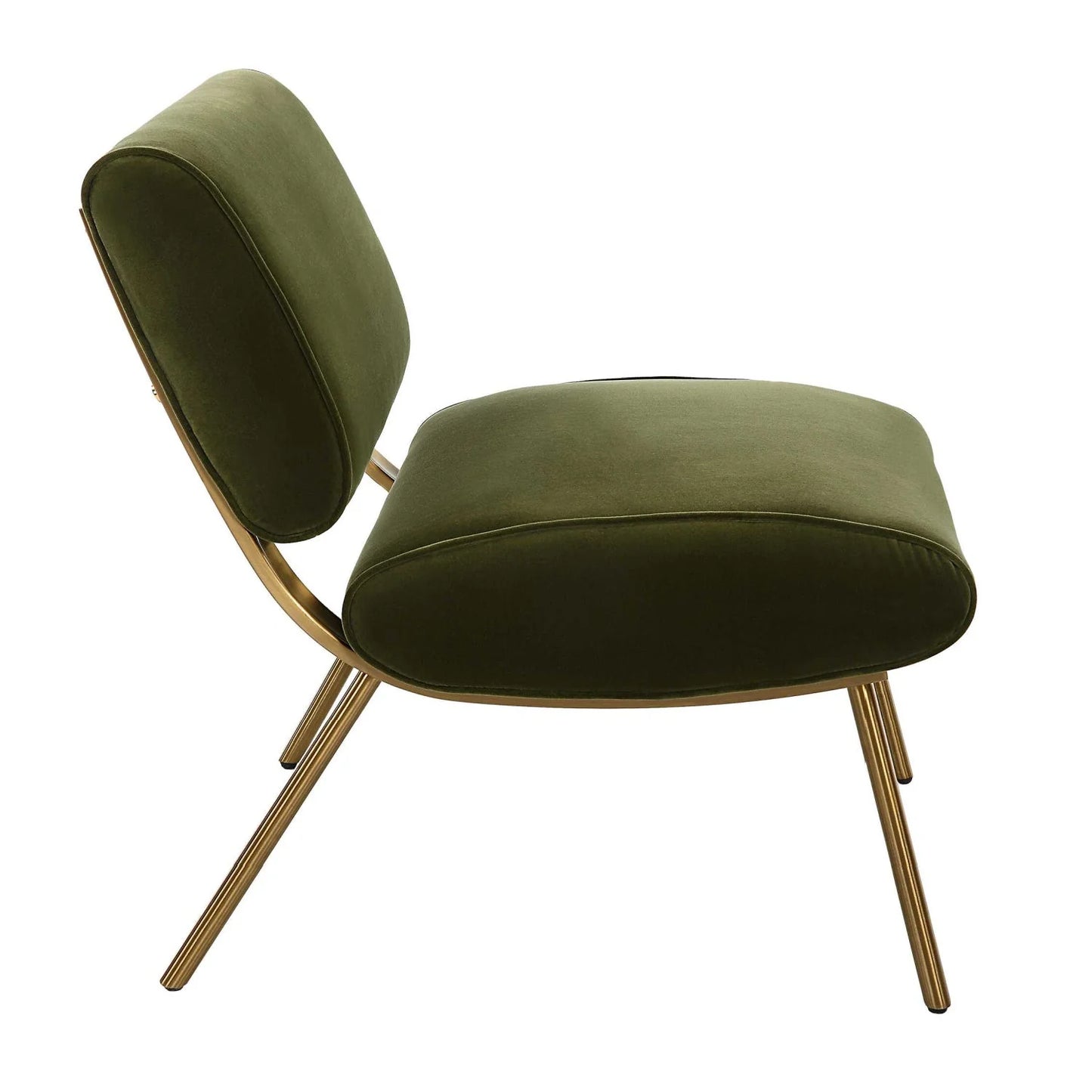 Luxury Green Velvet Accent Chair European Style for Villa