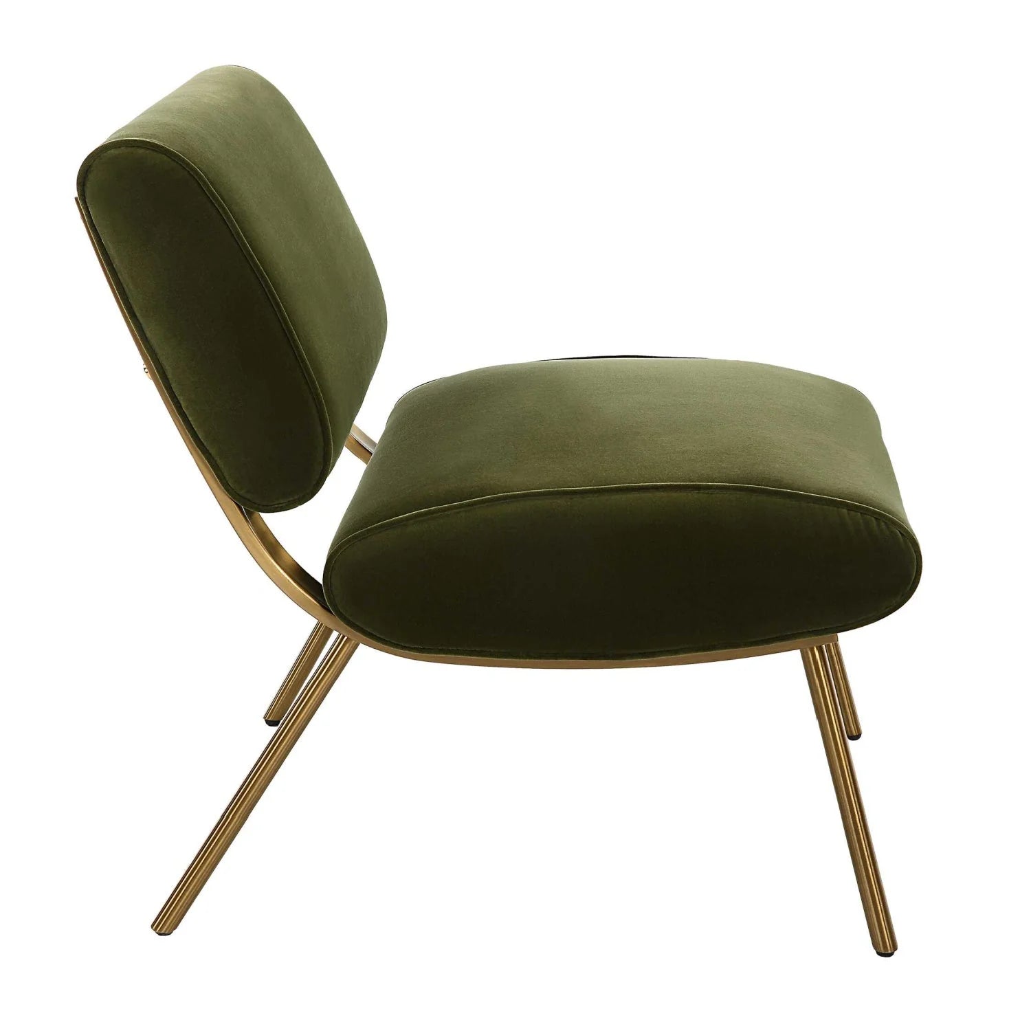 Luxury Green Velvet Accent Chair European Style for Villa