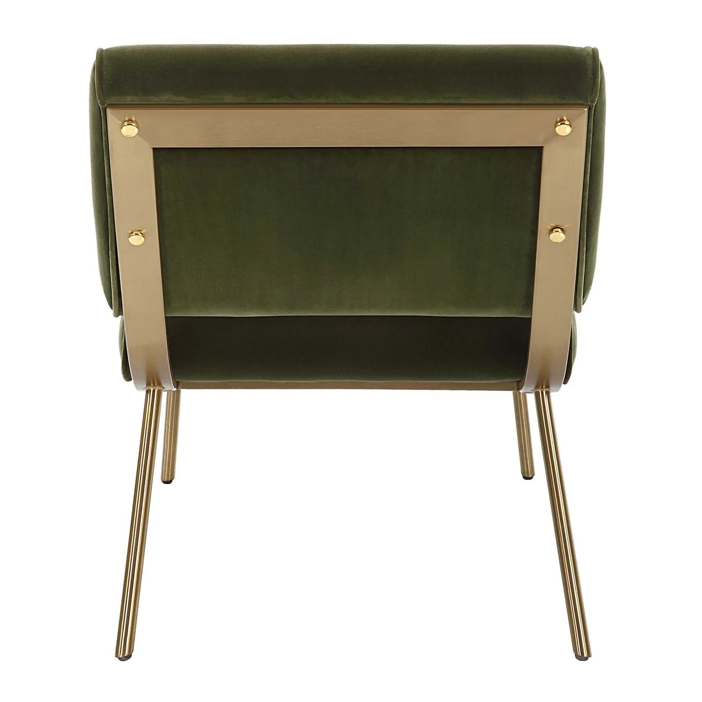 Luxury Green Velvet Accent Chair European Style for Villa