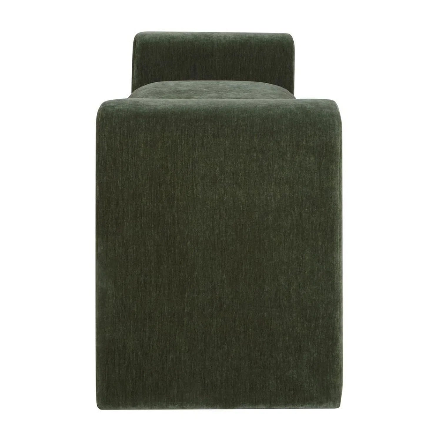 Luxury Green Velvet Bench European Style for Villa