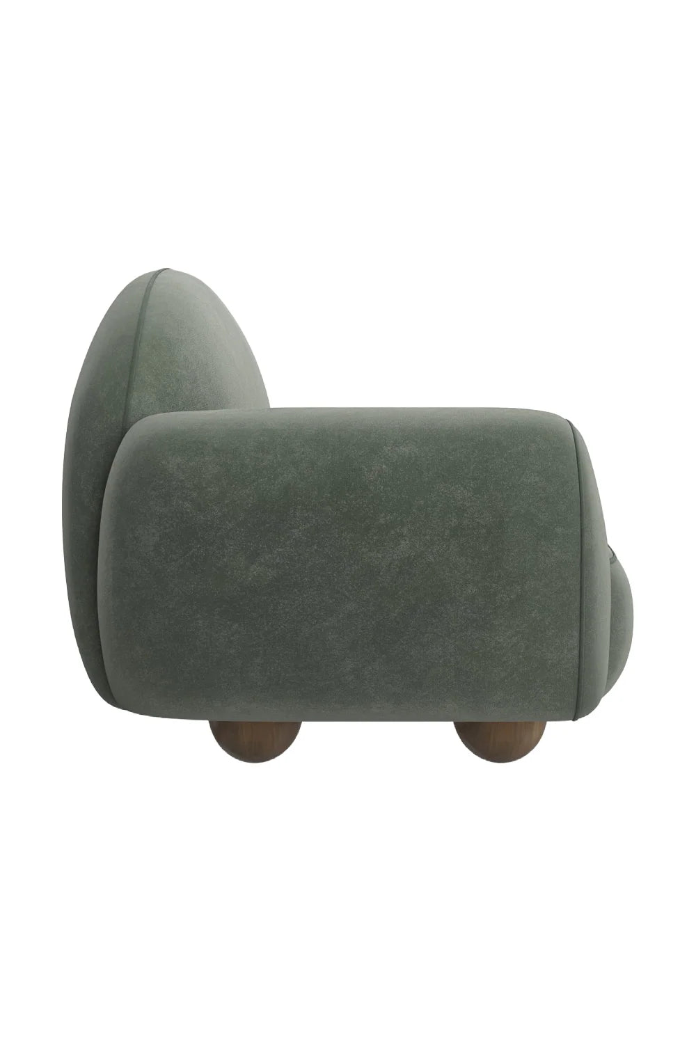 Luxury Green Velvet Chaise Lounge Modern Italian Style for Villa