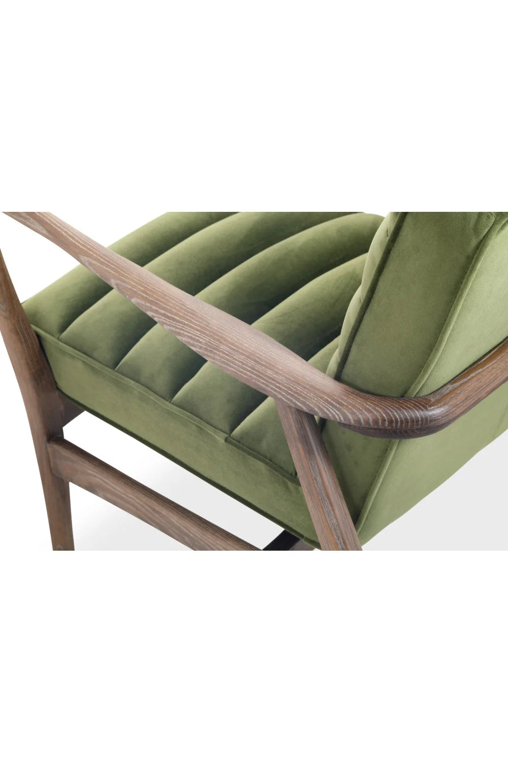 Luxury Green Velvet Tufted Accent Chair European Style for Villa