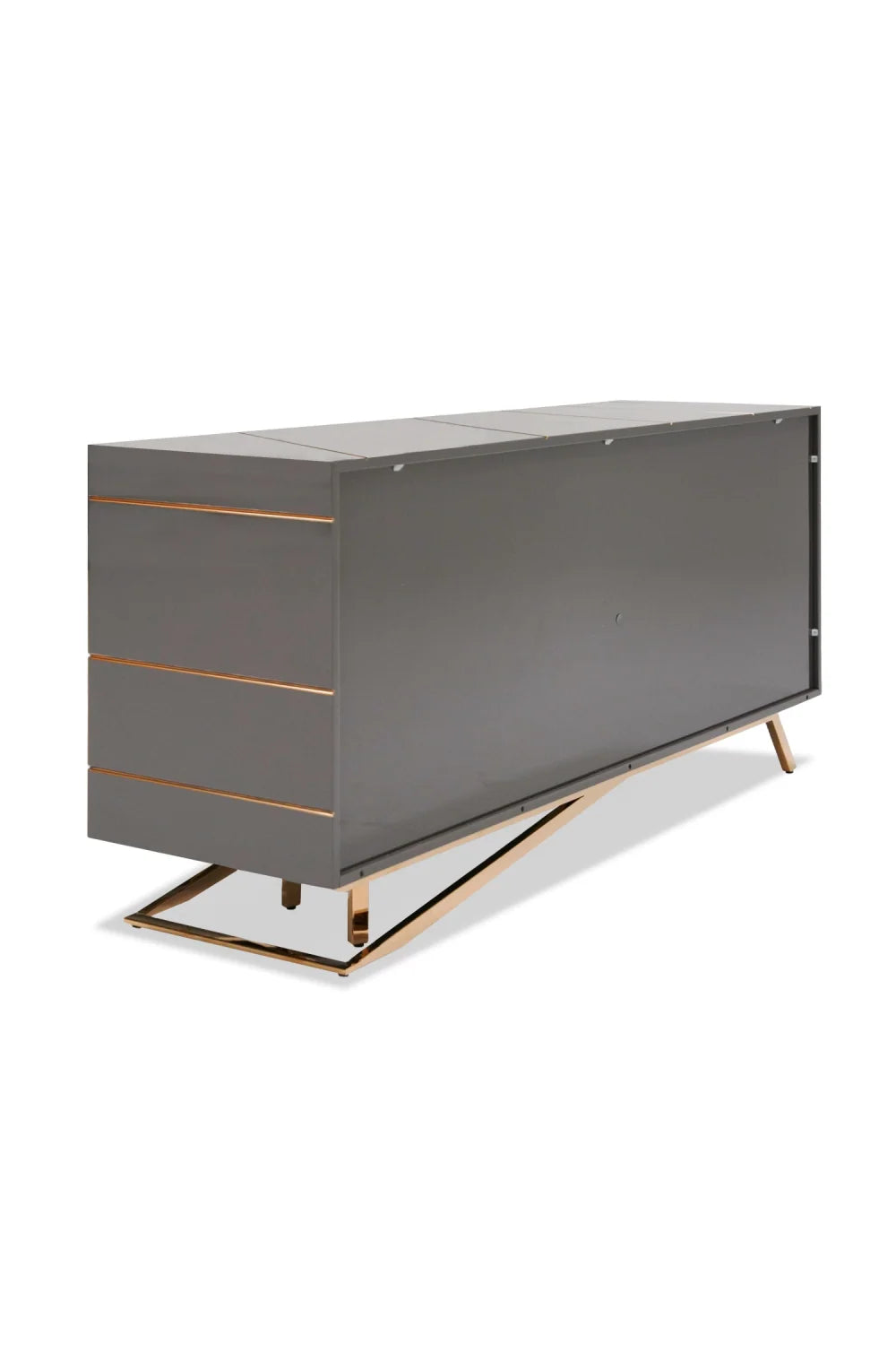 Luxury Grey 4-Door Sideboard European Style for Villa