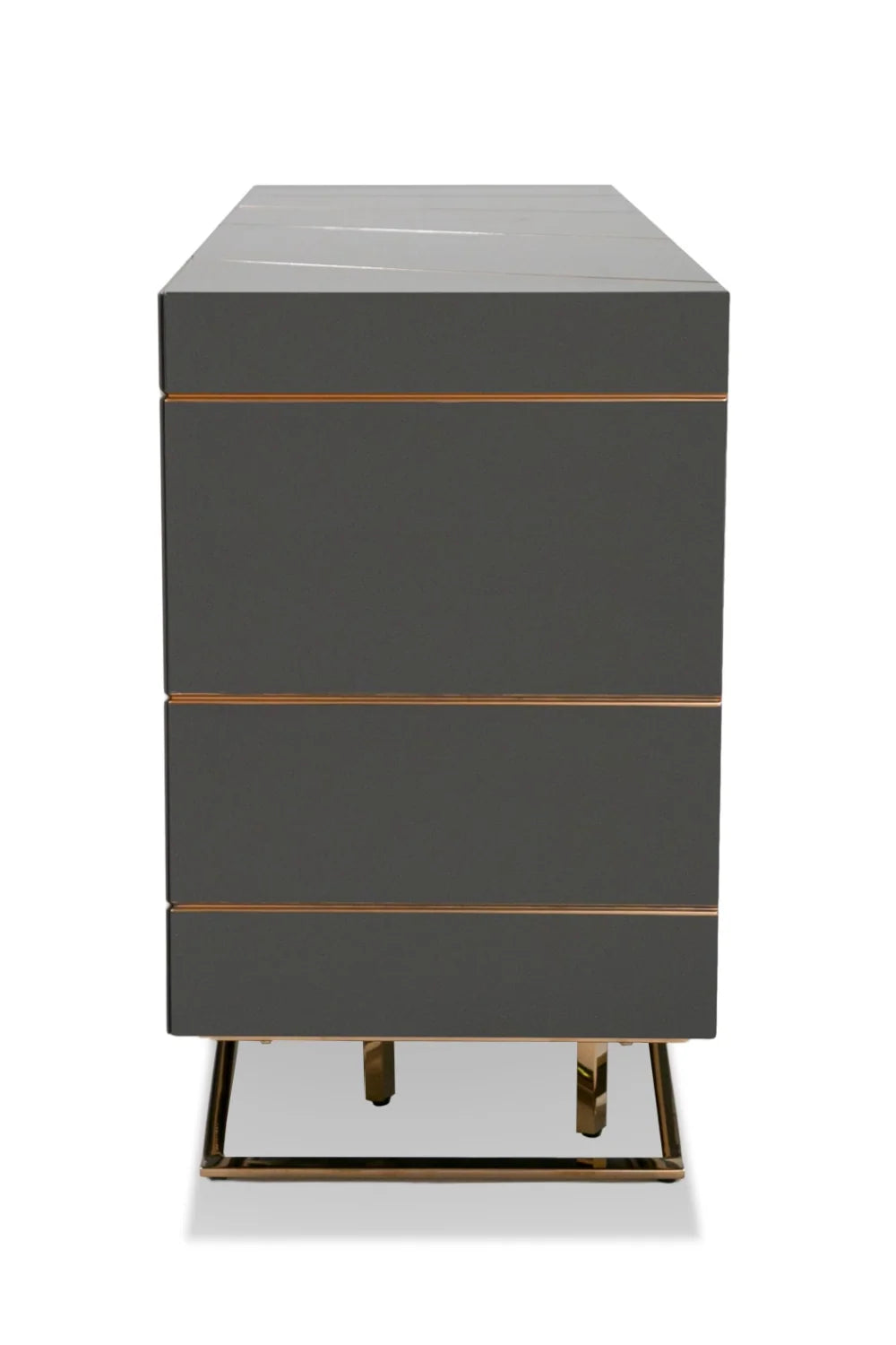 Luxury Grey 4-Door Sideboard European Style for Villa