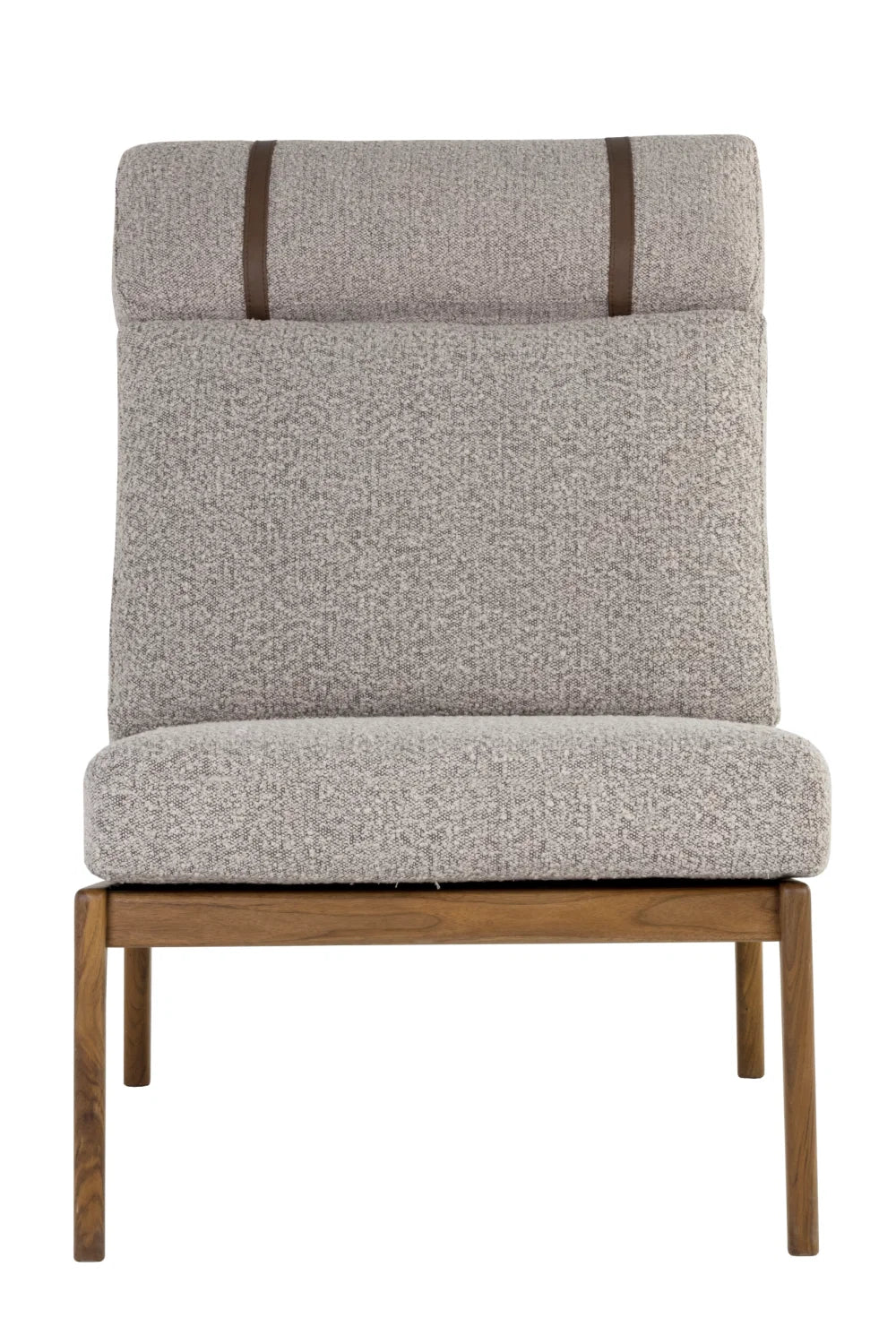 Luxury Grey Boucle Lounge Chair Modern Italian Style for Villa