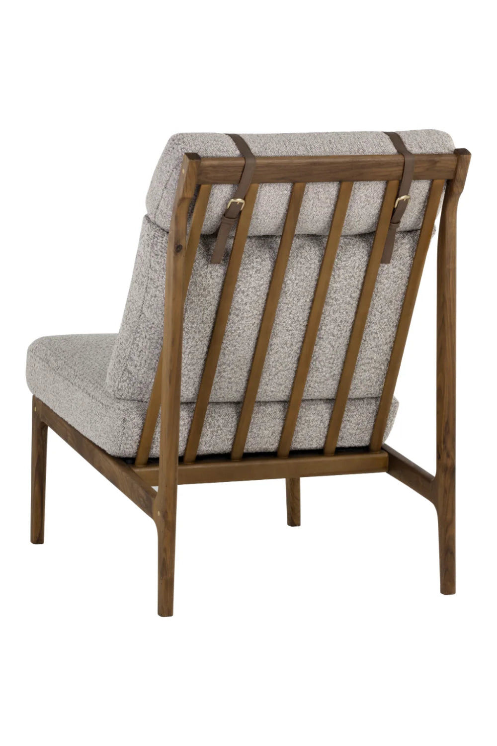 Luxury Grey Boucle Lounge Chair Modern Italian Style for Villa